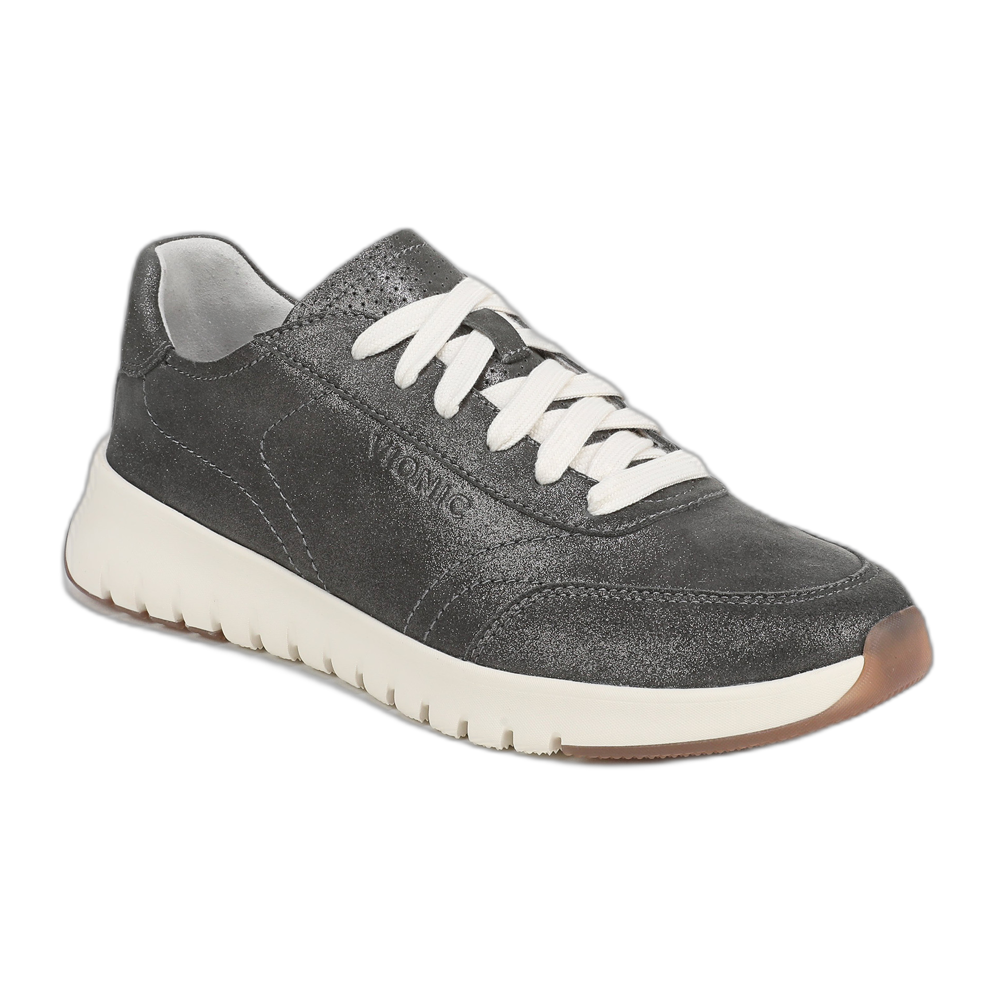 Vionic - Uptown Sneaker - Polluted Silver Leather / M / 5
