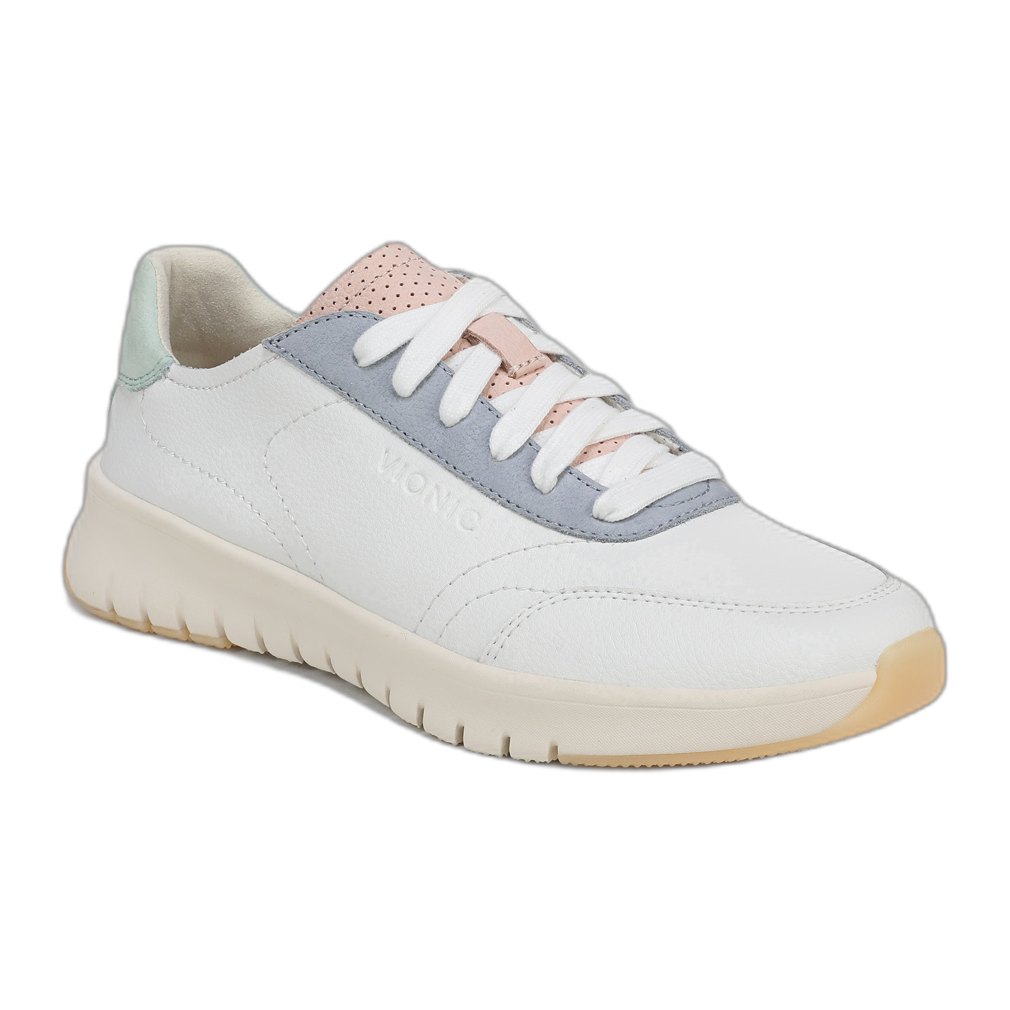 Vionic - Uptown Sneaker - White Multi Leather / M / 5