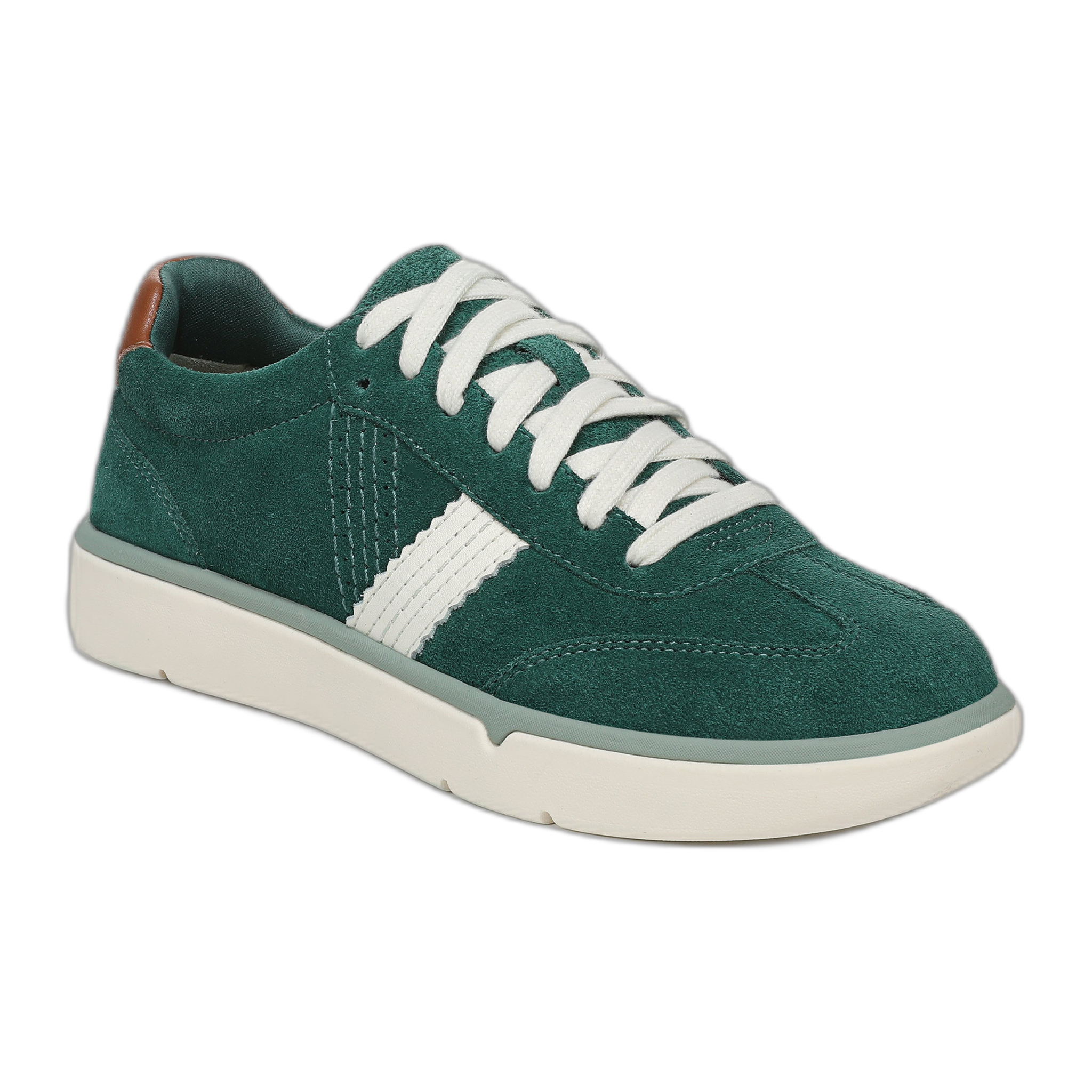 Vionic - City Walk - Posy Green Leather and Suede / M / 5