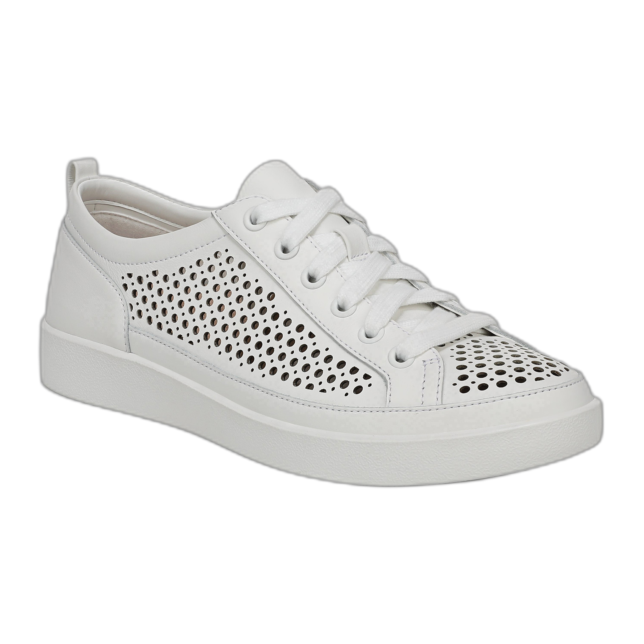 Vionic - Winny Perf - White Leather / M / 5
