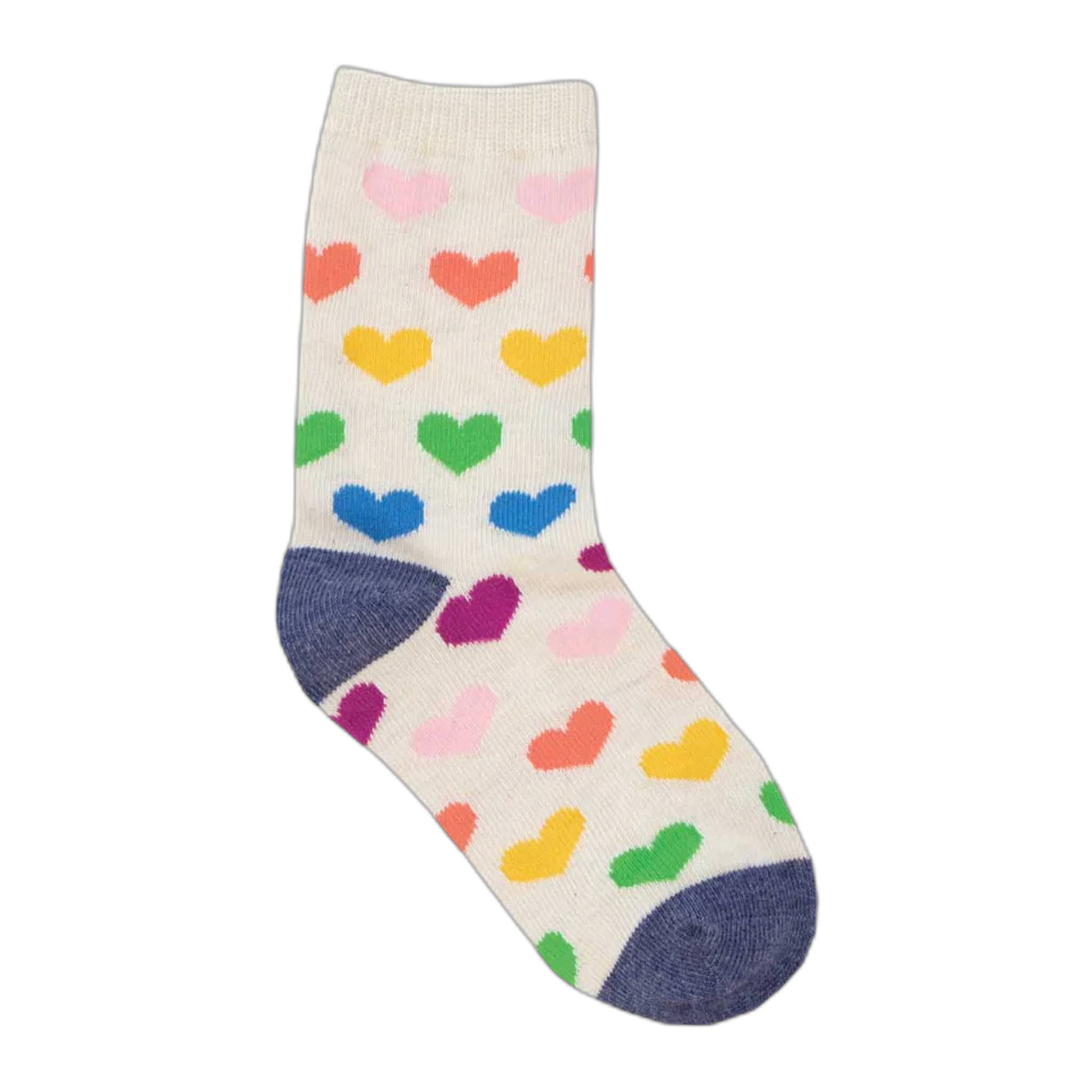 Socksmith - Lots Of Love Socks (4-7 Years) - Ivory Heather / ONE SIZE