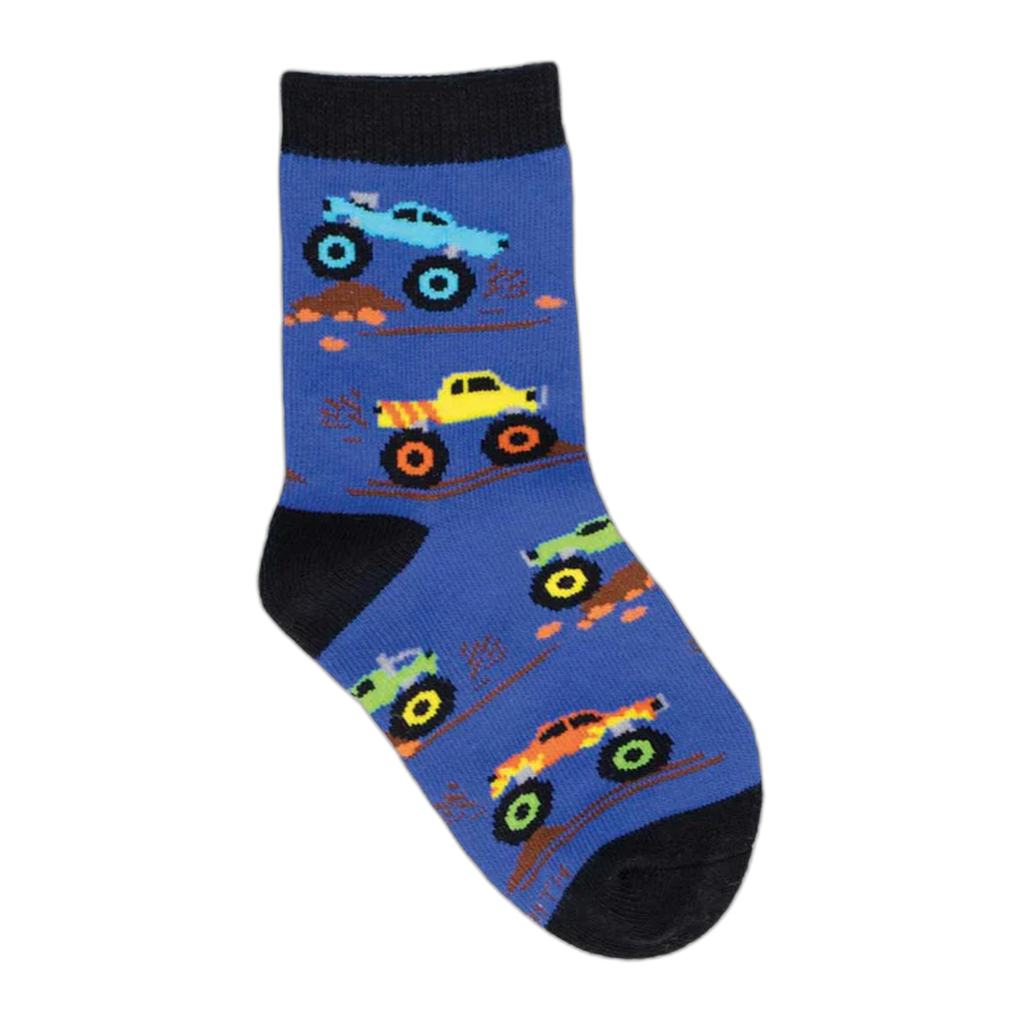 Socksmith - Monster Trucks (2-4 Years) - Blue / One Size