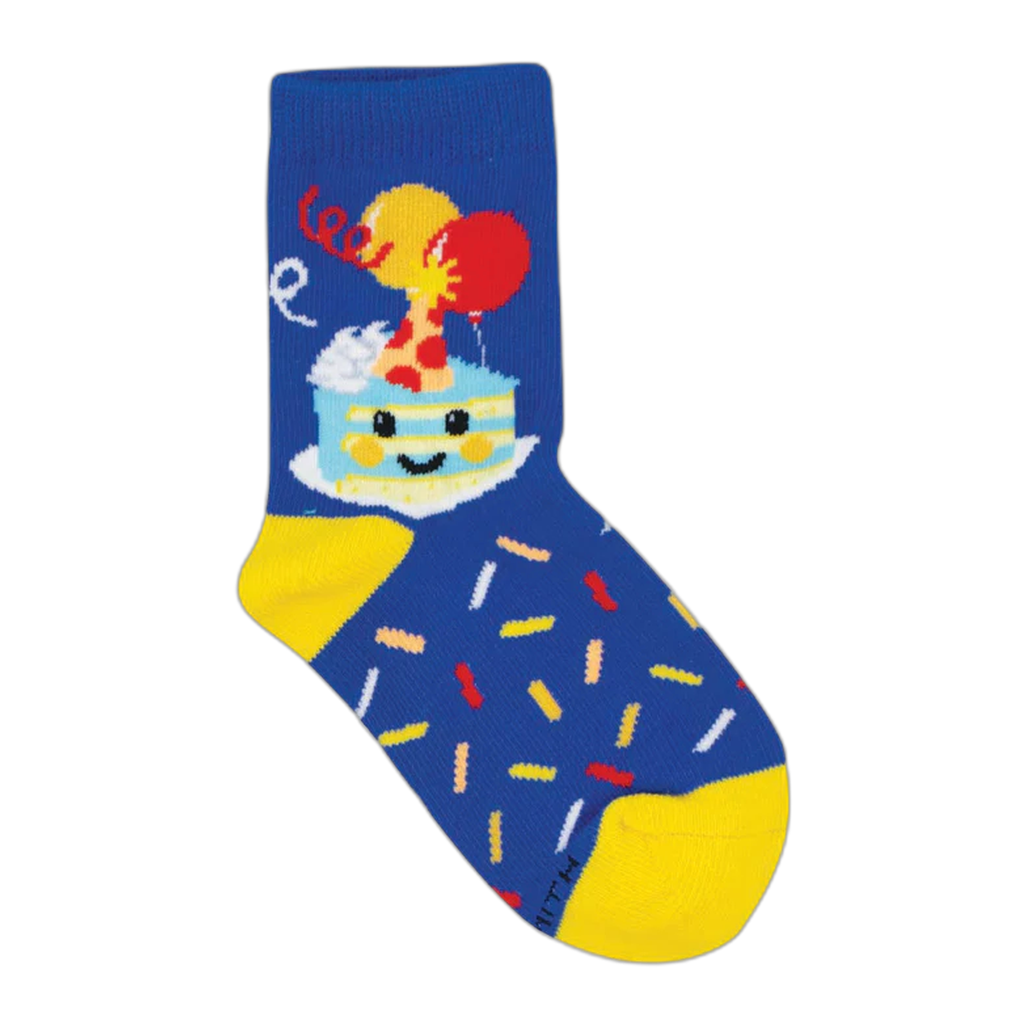 Socksmith - Happy Bday Buddy (4-7 Years) - Blue / One Size
