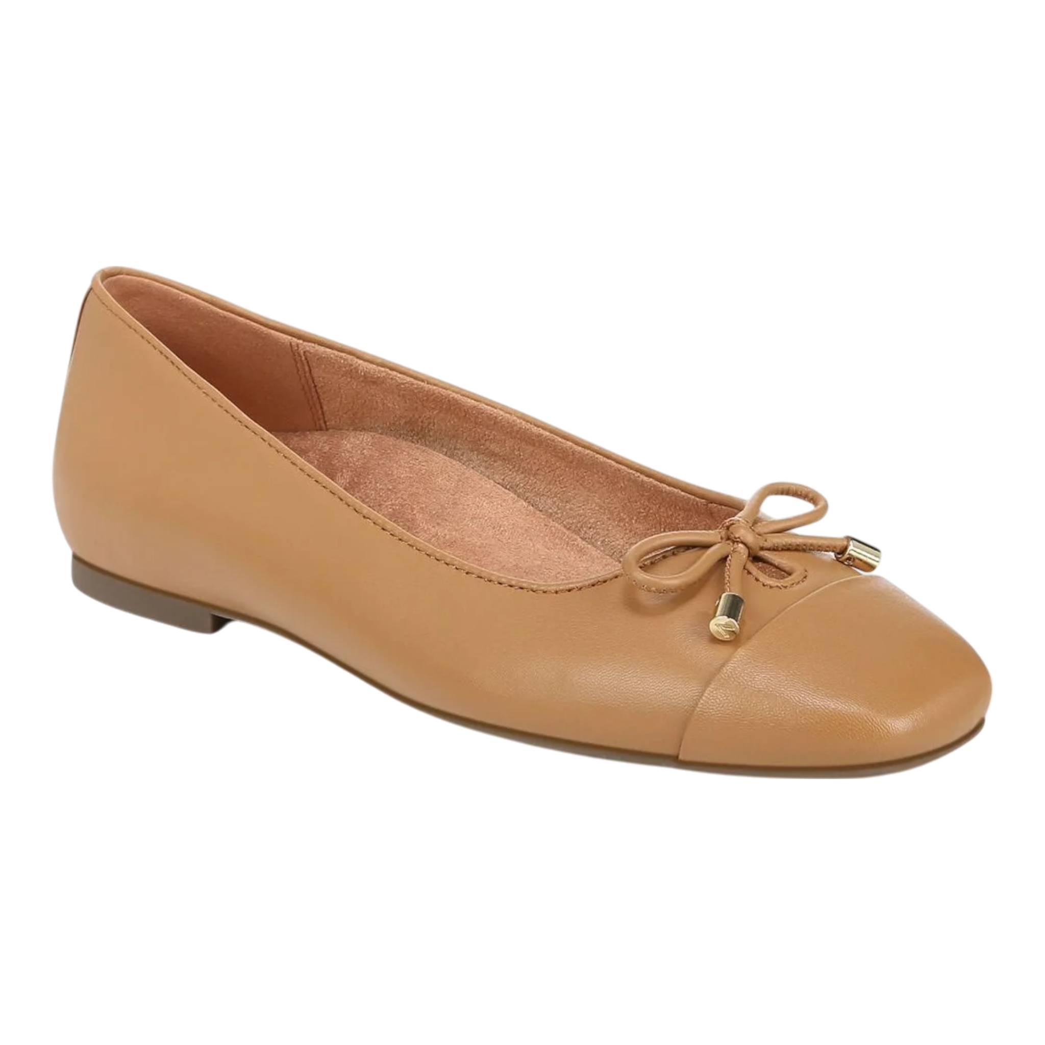 Vionic - Klara Ballet Flat - Brown Nappa Leather / M / 8.5
