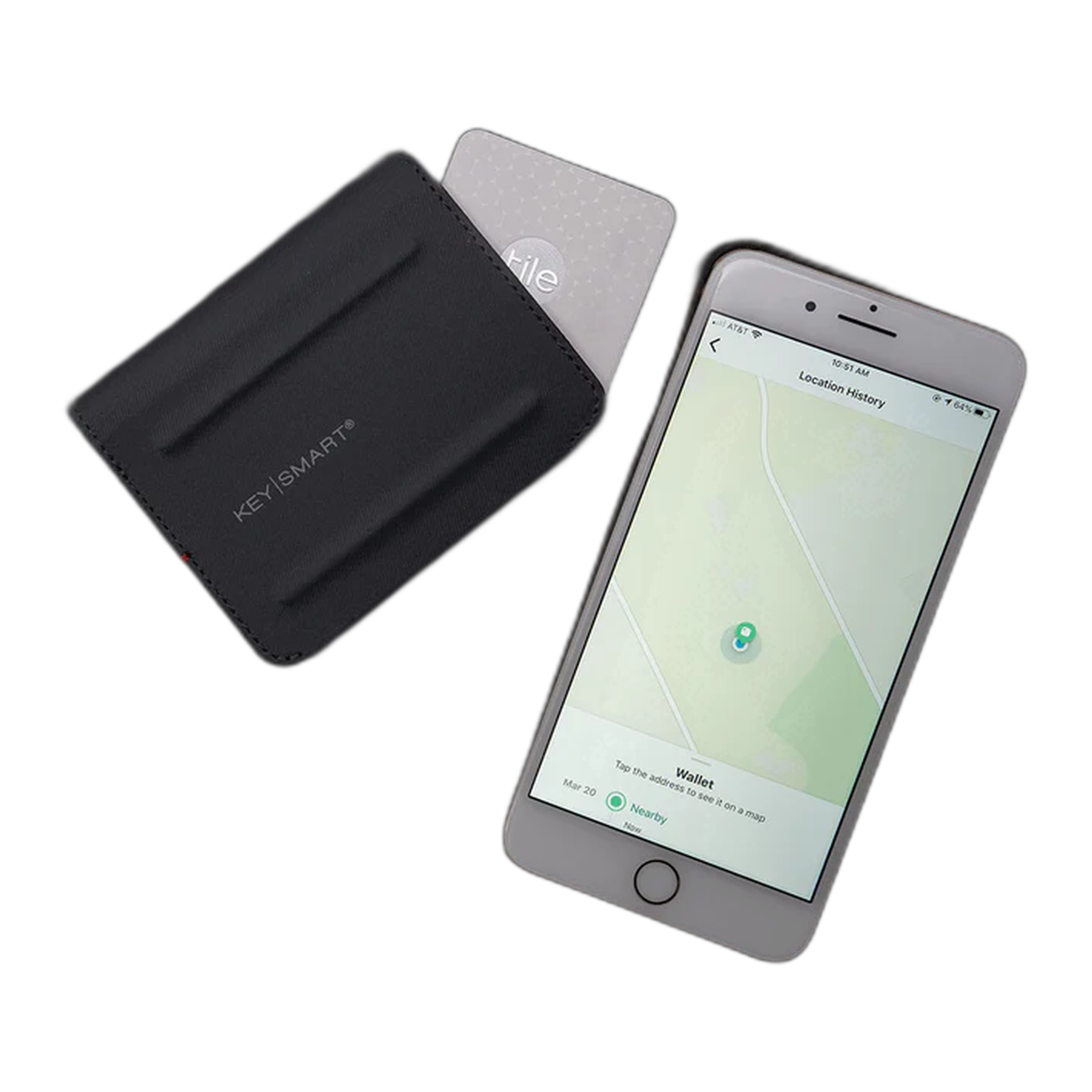 Keysmart - Urban Union Bi-Fold Wallet - Black/Red