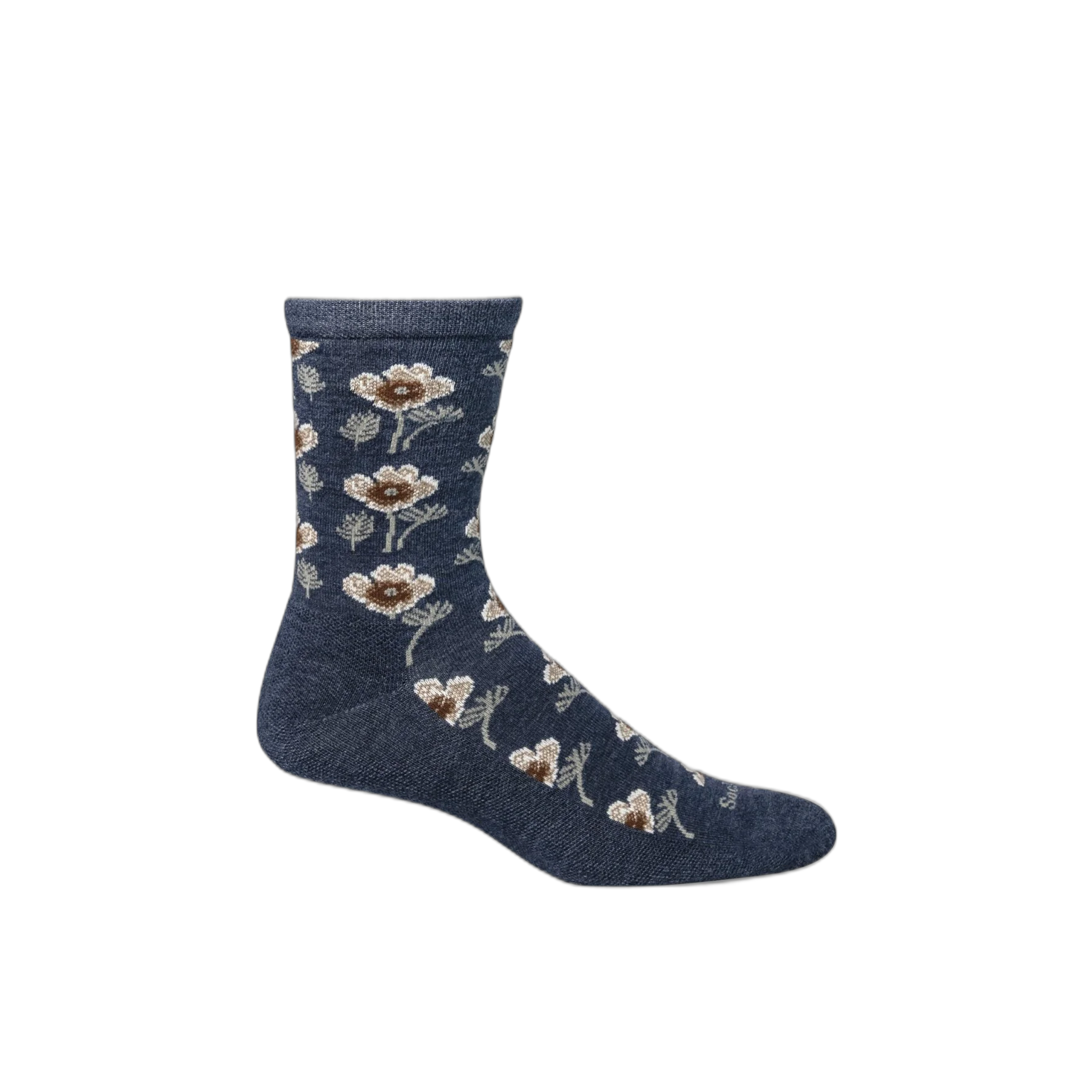 SockWell - Women's Poppy | Essential Comfort Socks - Denim / M/L