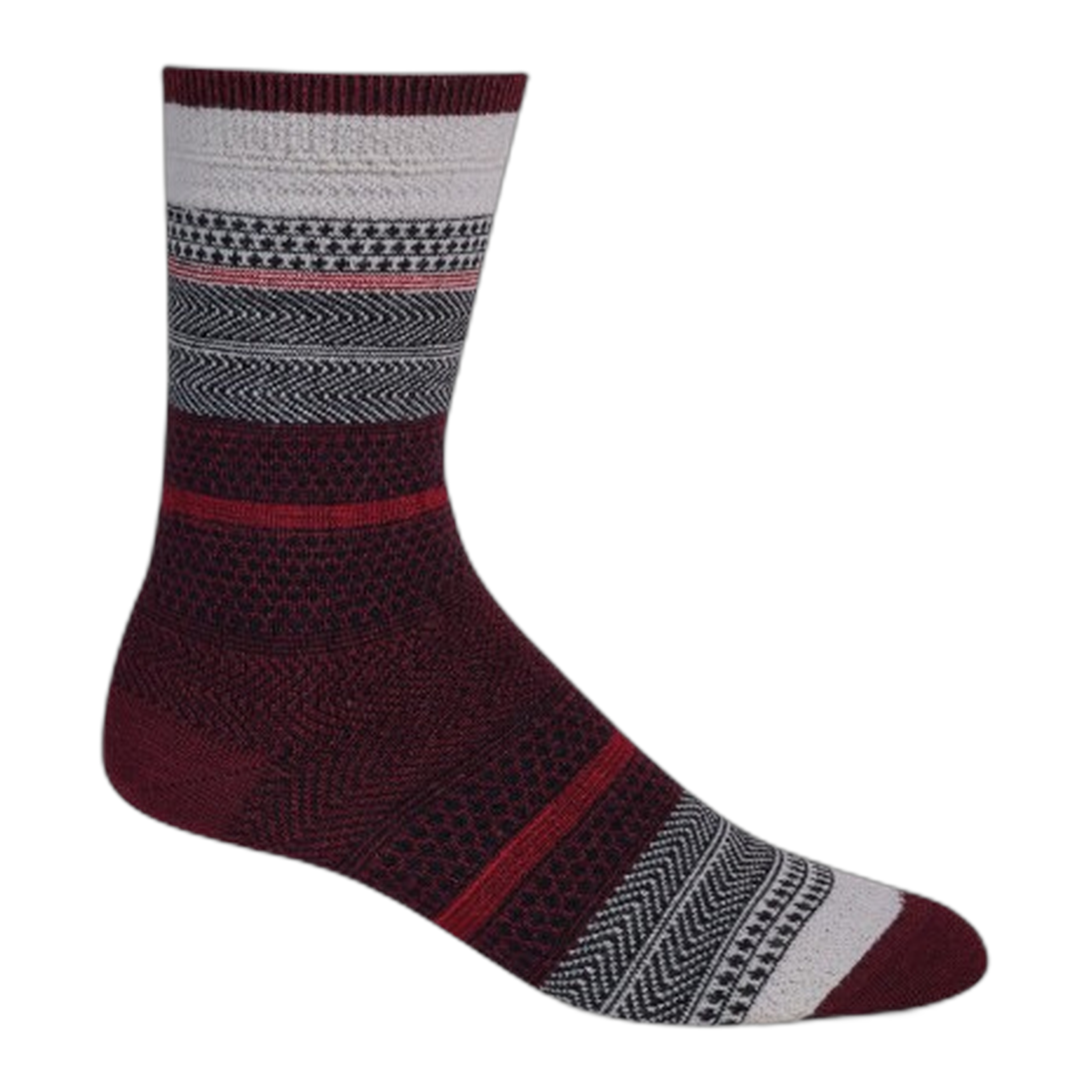 SockWell - Women's Jasmin | Everyday Socks - Cranberry / S/M