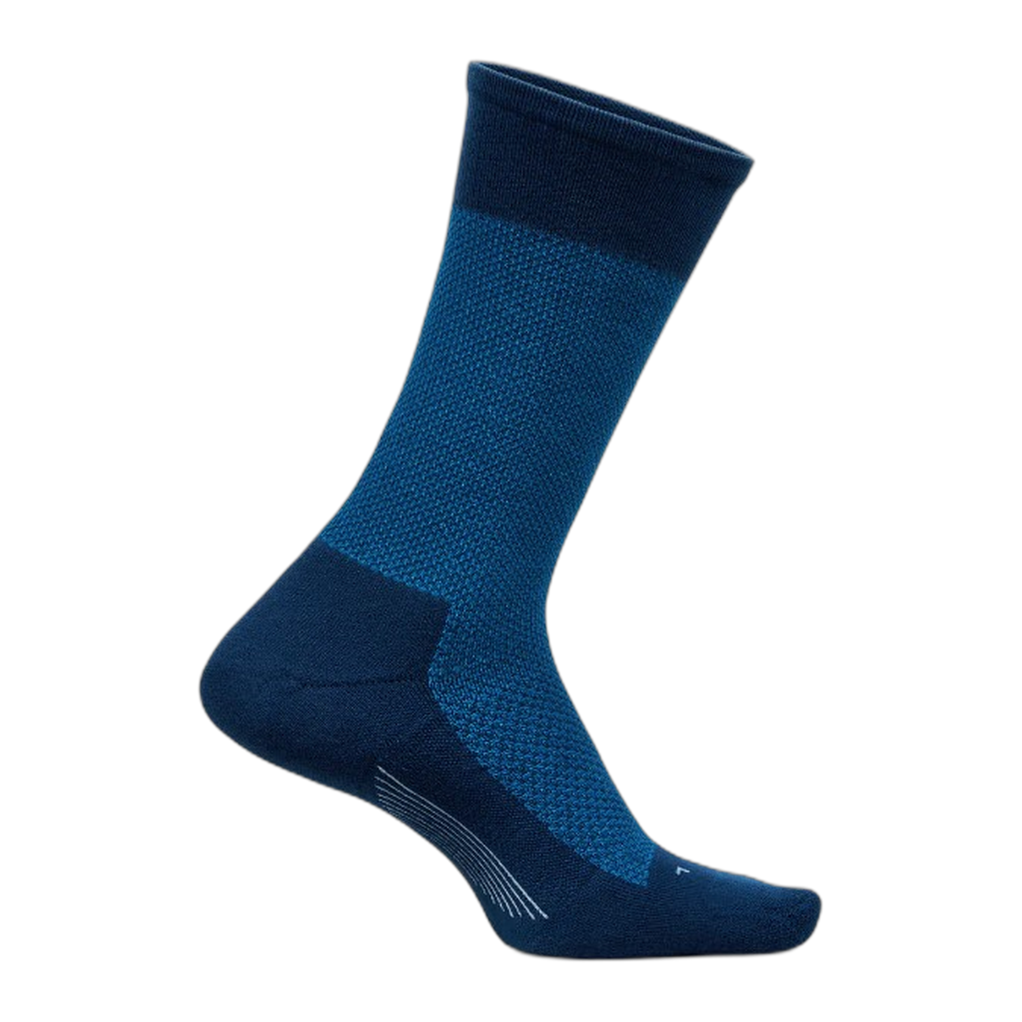 Feetures - Men’s Everyday Max Cushion Rich Texture Crew - Rich Texture Navy / M