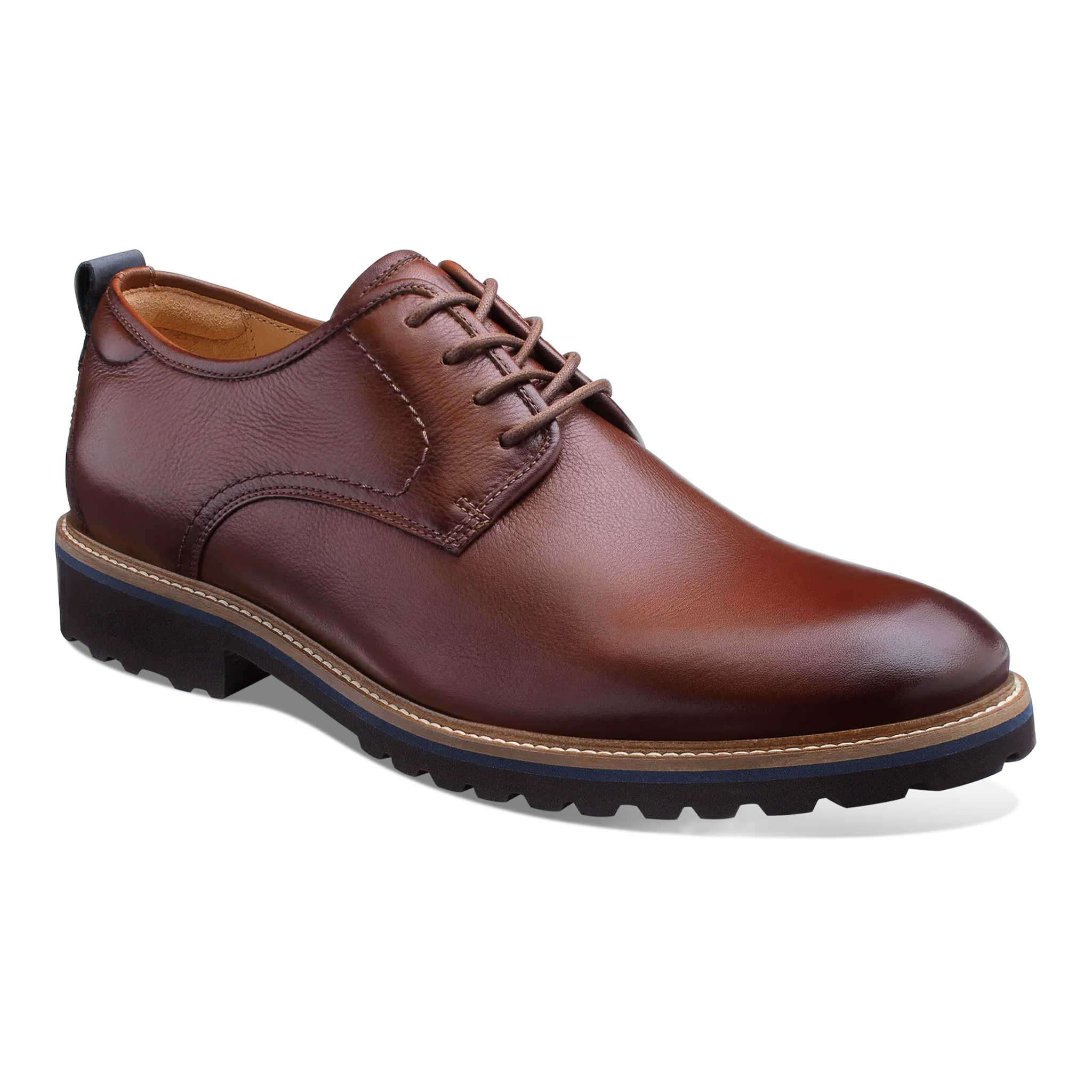 Samuel Hubbard - Men's Featherlight Founder Oxford - Brown Tumbled / M / 9.5
