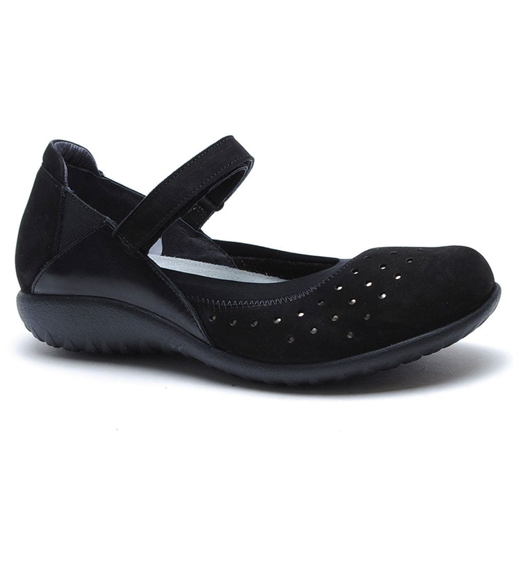Naot - Matua - Black Velvet/Black / M / 36