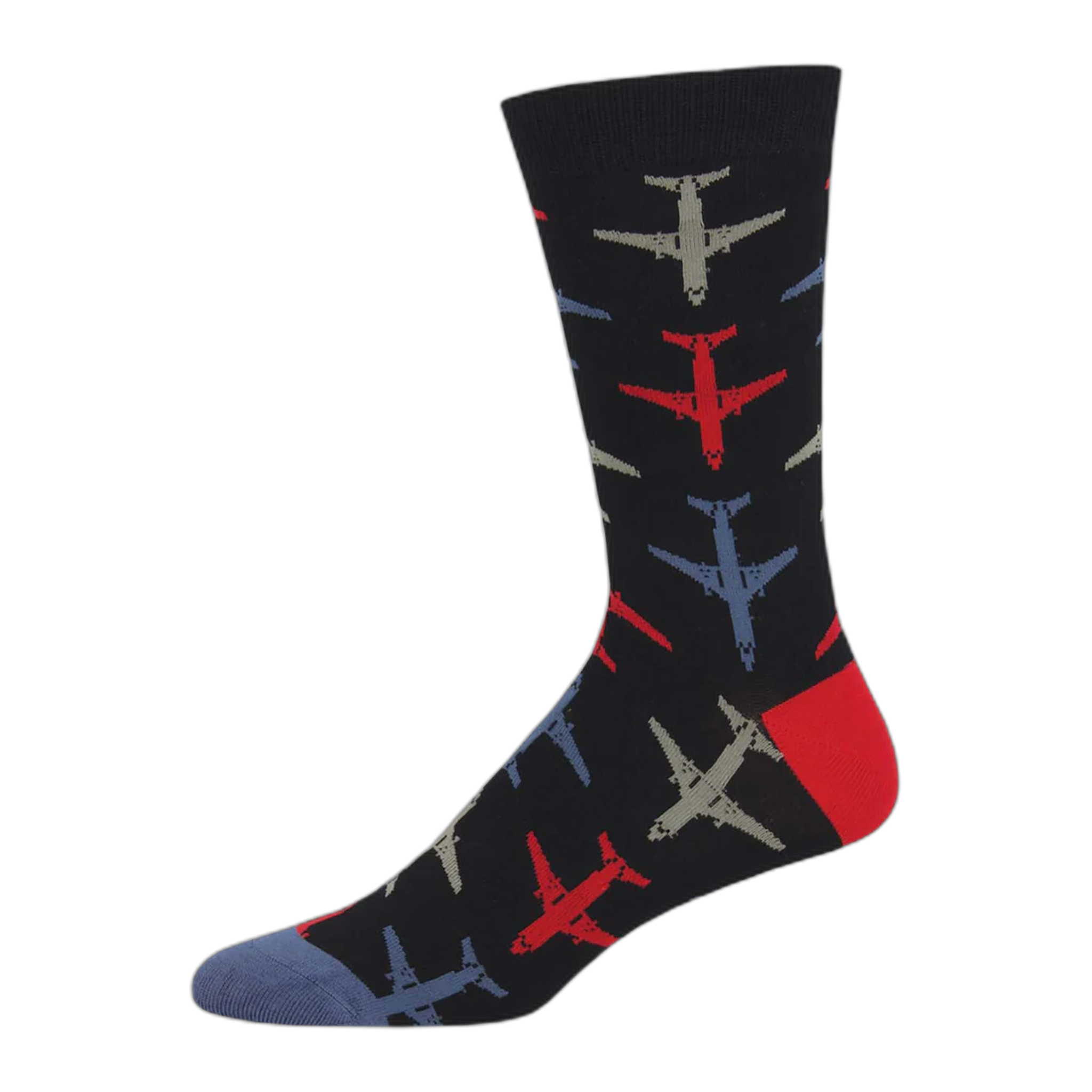 Socksmith - Airplanes Bamboo - Black / One Size