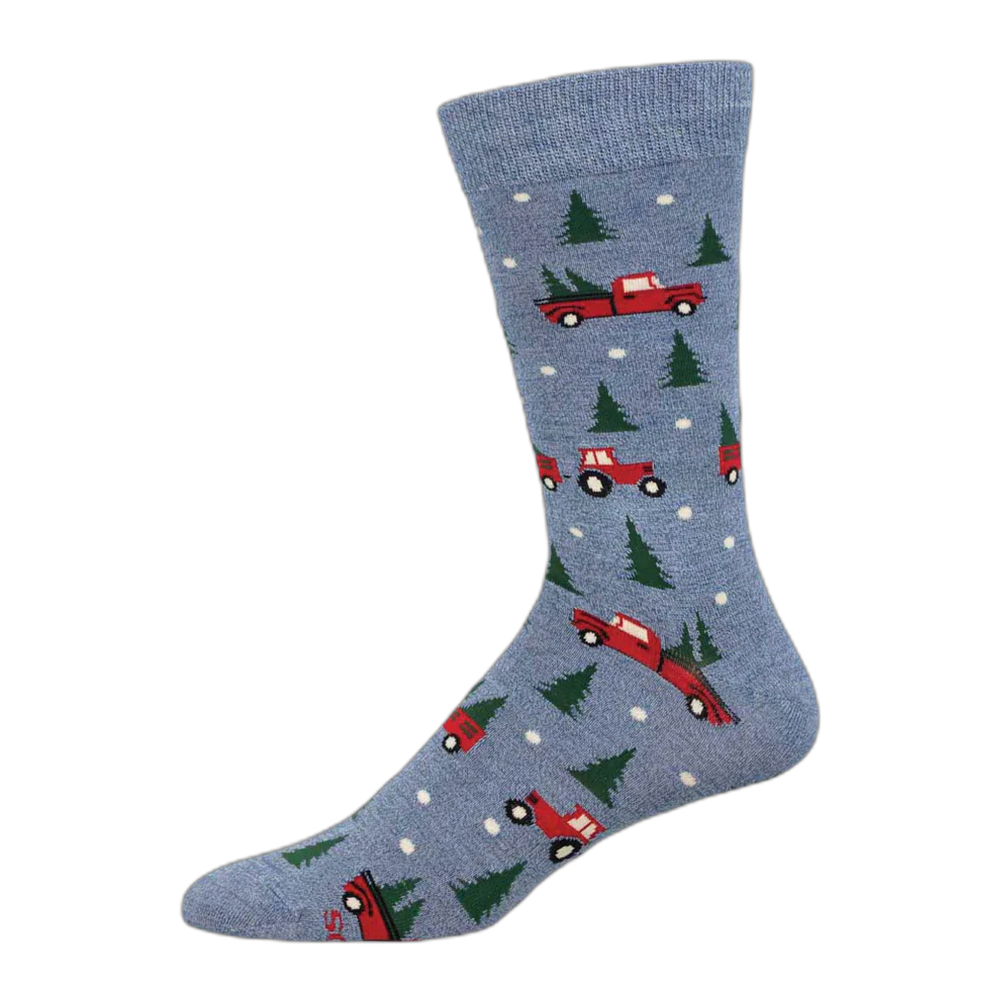 Socksmith - Men's Christmas Farm - Blue Heather / One Size