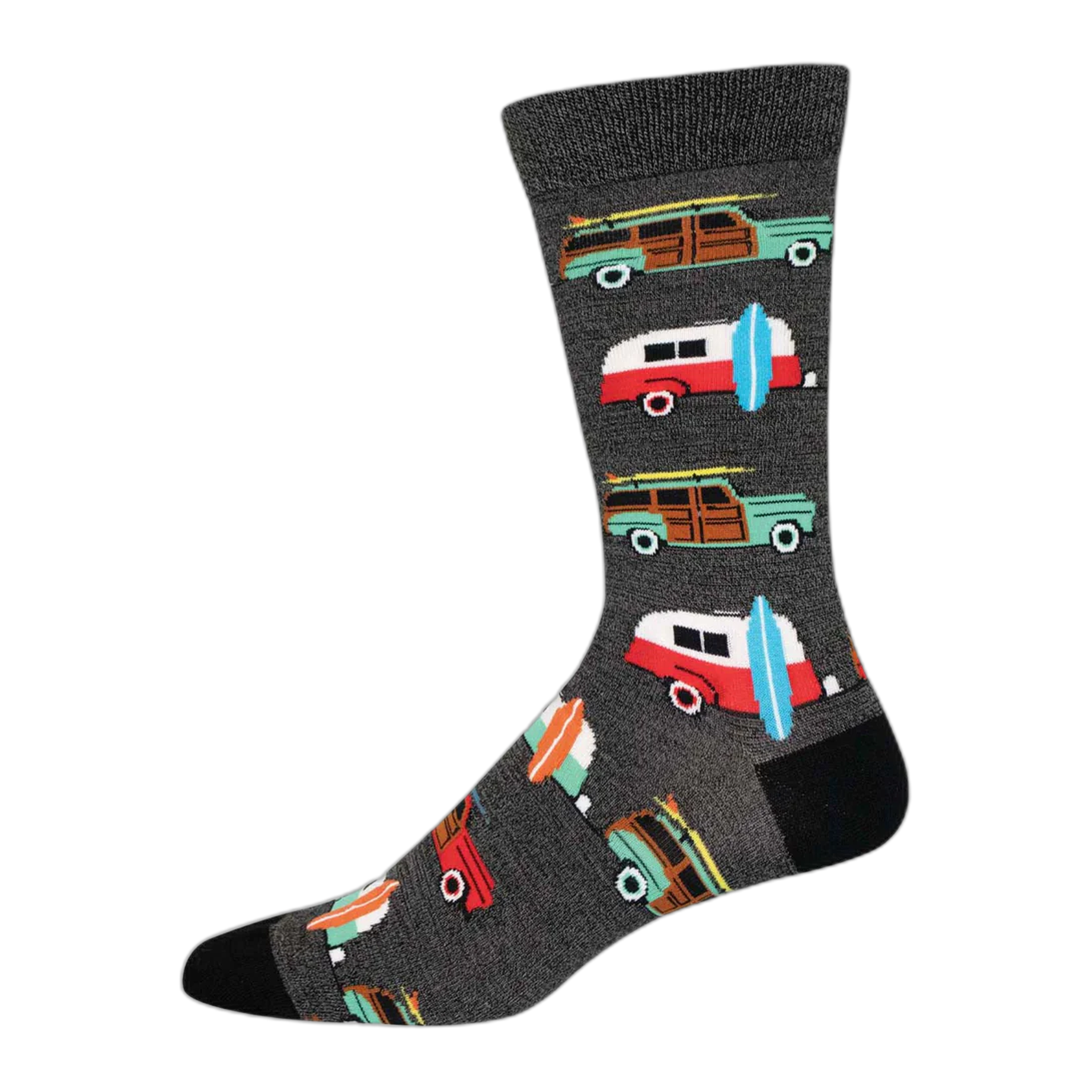 Socksmith - Men's Woodies On The Warf - Charcoal / One Size