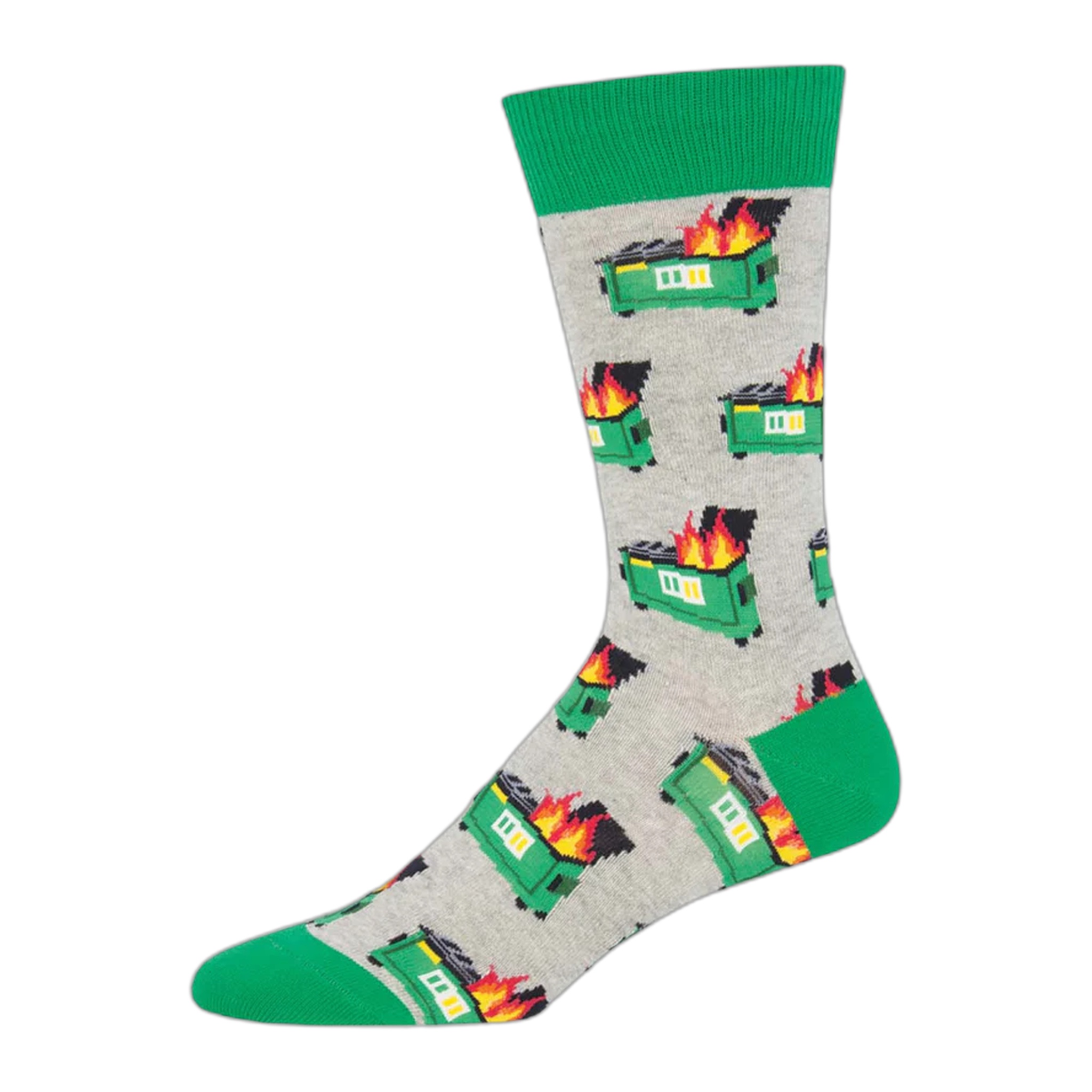 Socksmith - Dumpster Fire - Gray Heather / One Size