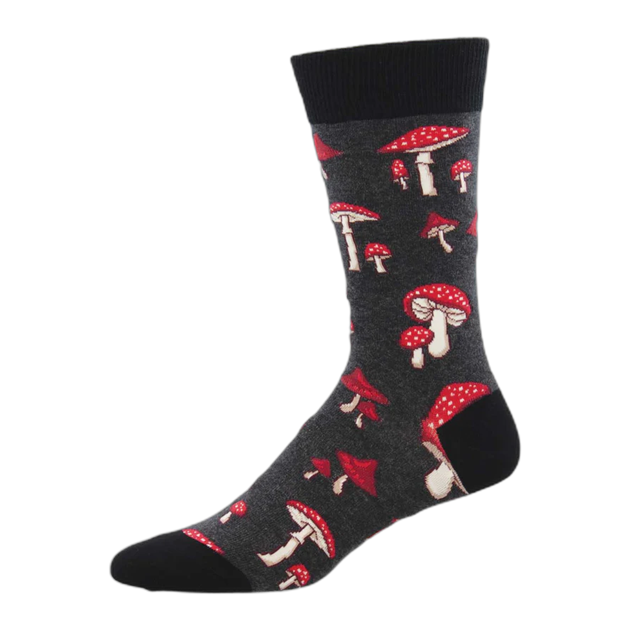 Socksmith - Pretty Fly For Fungi - Charcoal Heather / One Size