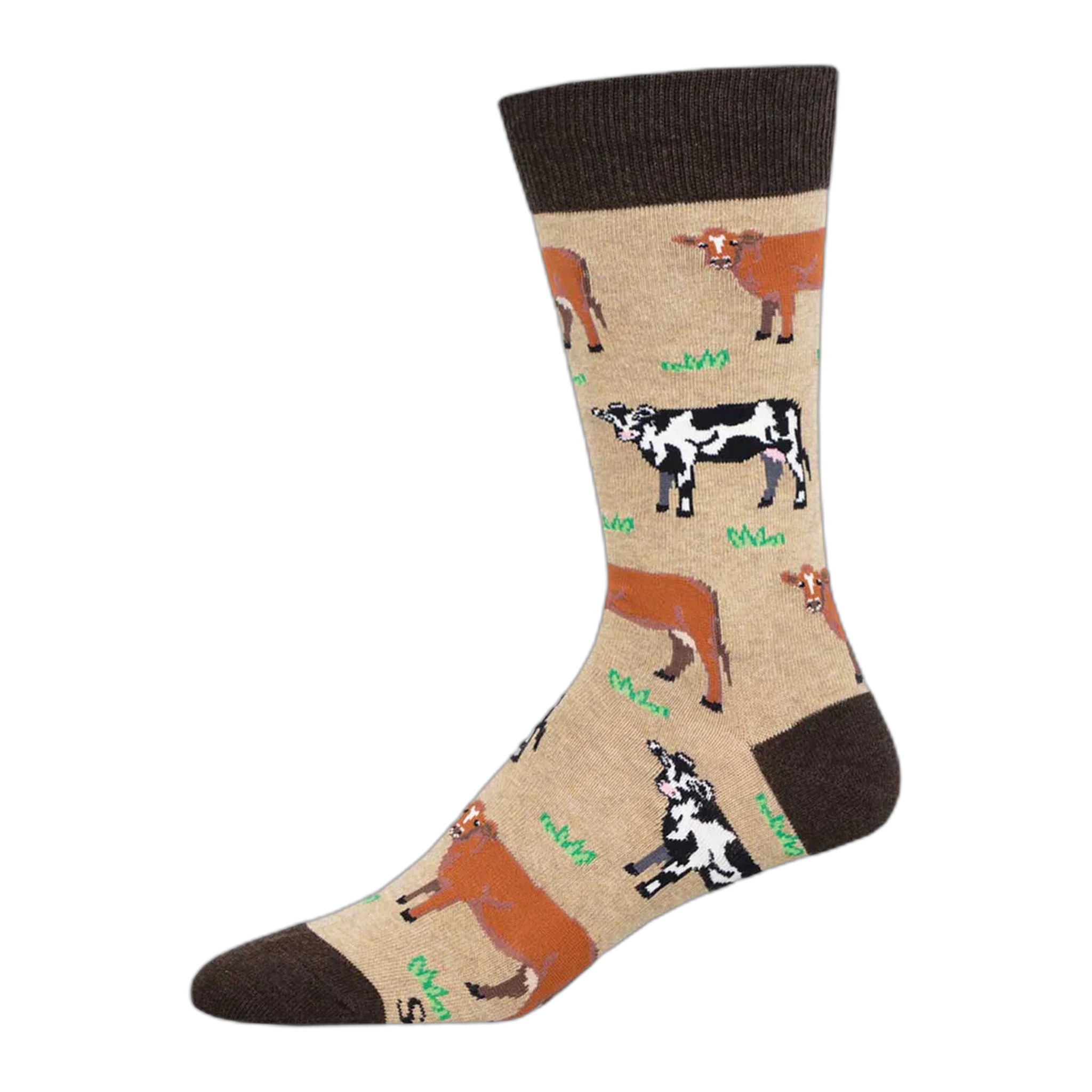 Socksmith - Mooove Over - Hemp Heather / ONE SIZE