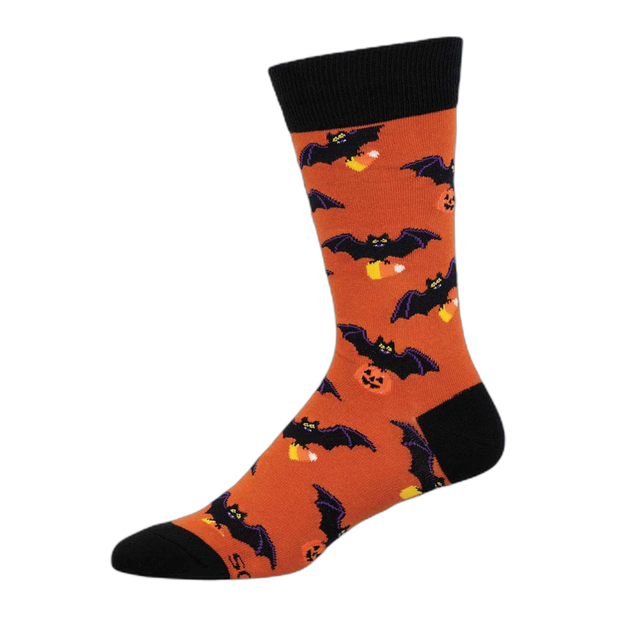 Socksmith - Going Batty For Candy Socks - Orange / ONE SIZE