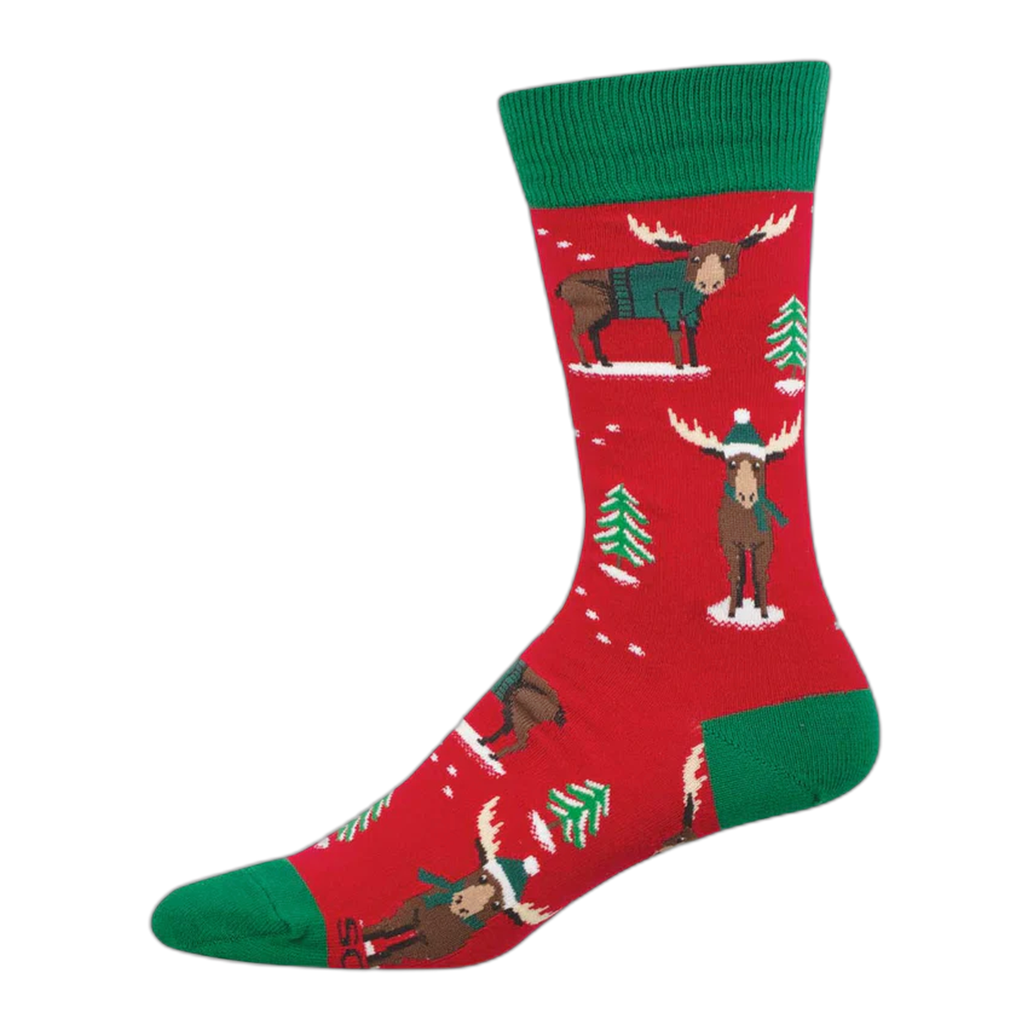 Socksmith - Christmoose - Red / ONE SIZE