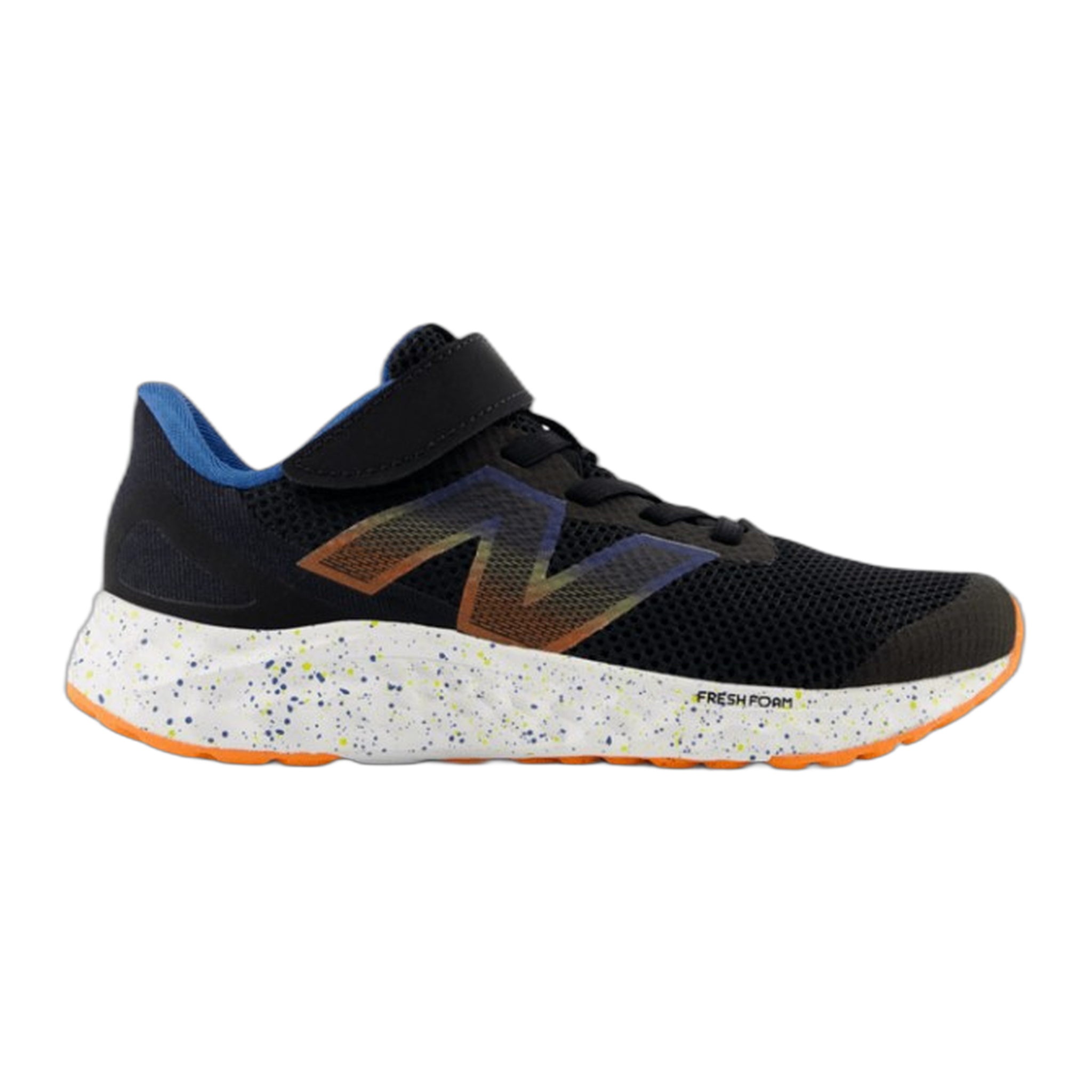 New Balance - Kids Fresh Foam Arishi v4 Bungee Lace with Top Strap - Black / M / 10.5
