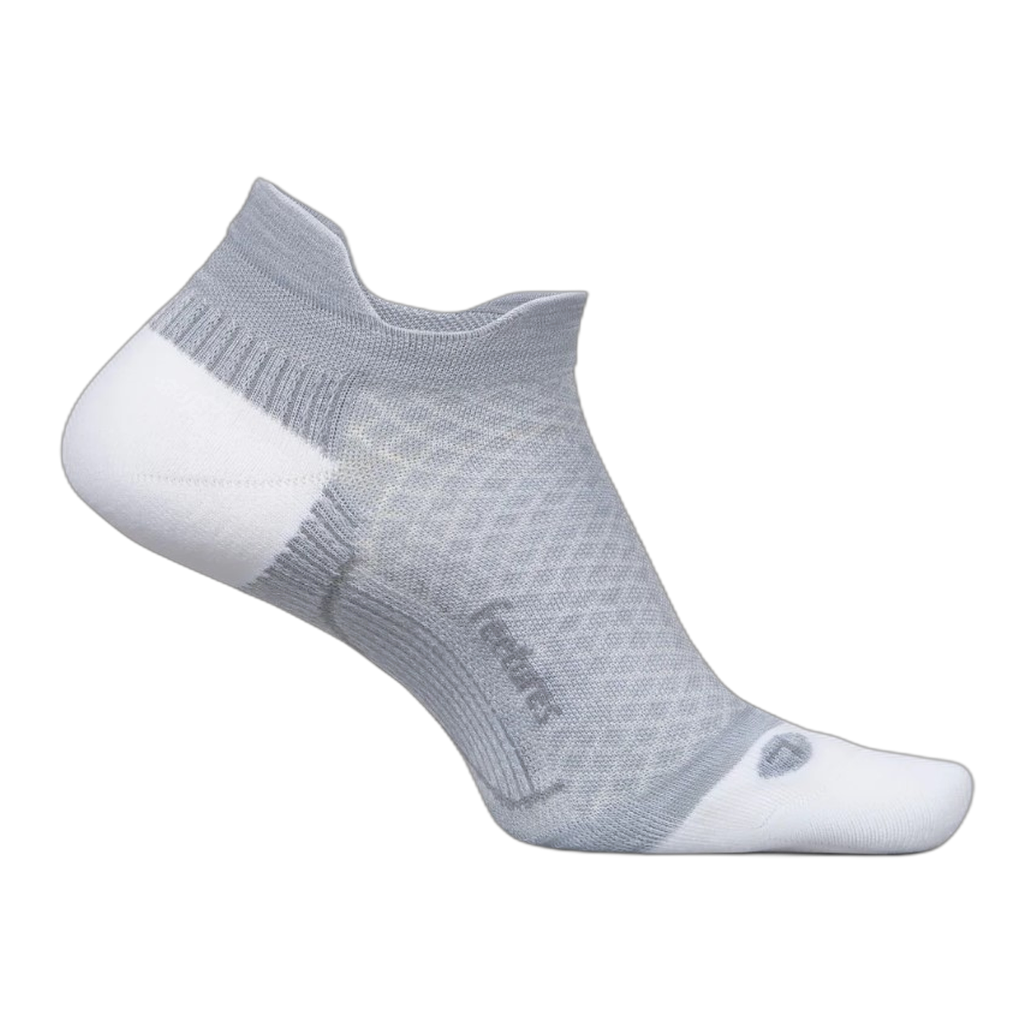 Feetures - Plantar Fasciitis Relief Sock Light Cushion Tab - Gray / S