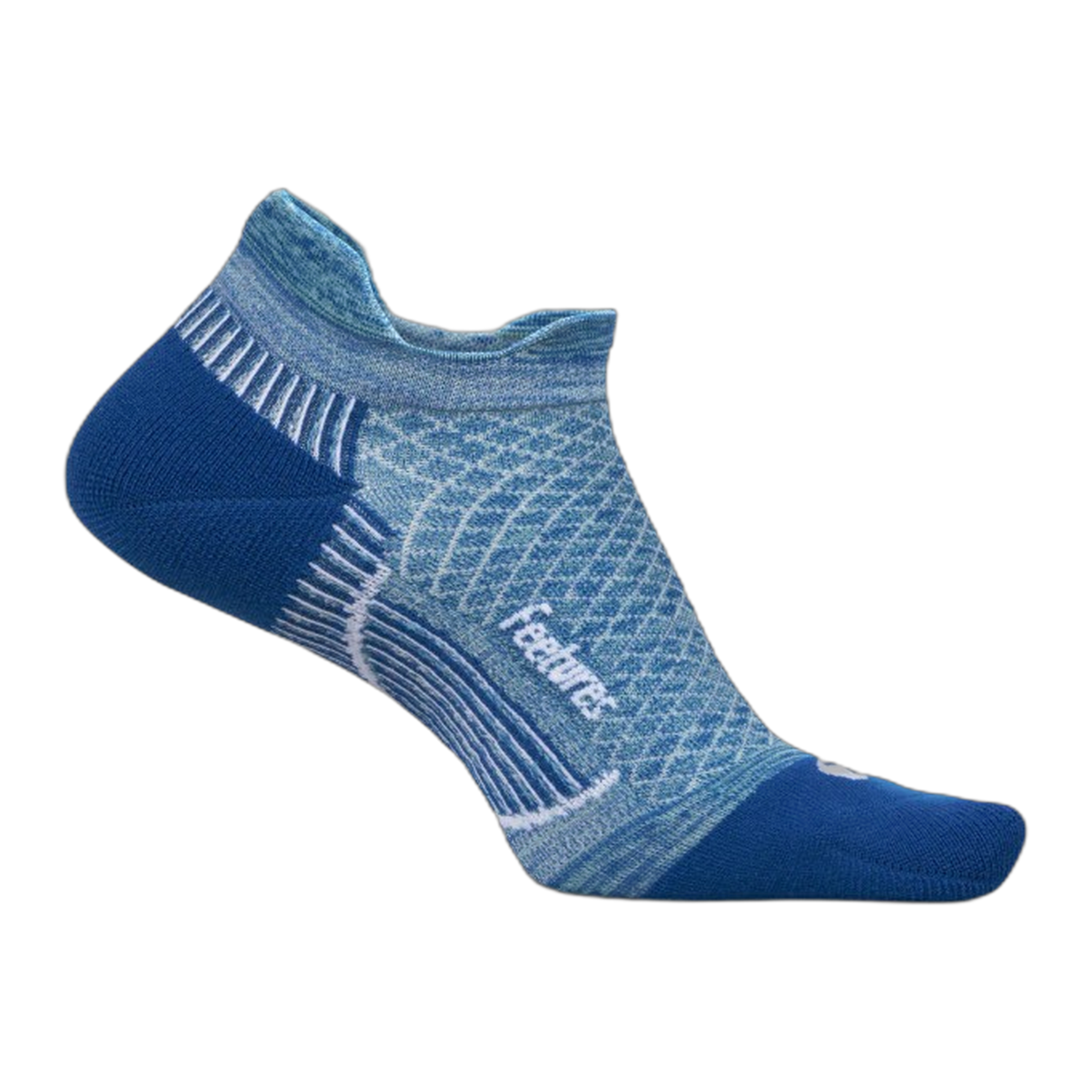 Feetures - Plantar Fasciitis Relief Sock Light Cushion Tab - Sapphire / S