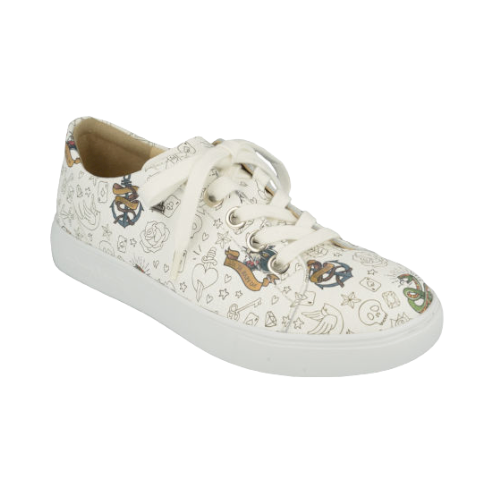 Finn Comfort - Elpaso Pattern - Weiss (White) Graffiti / M / 6.5