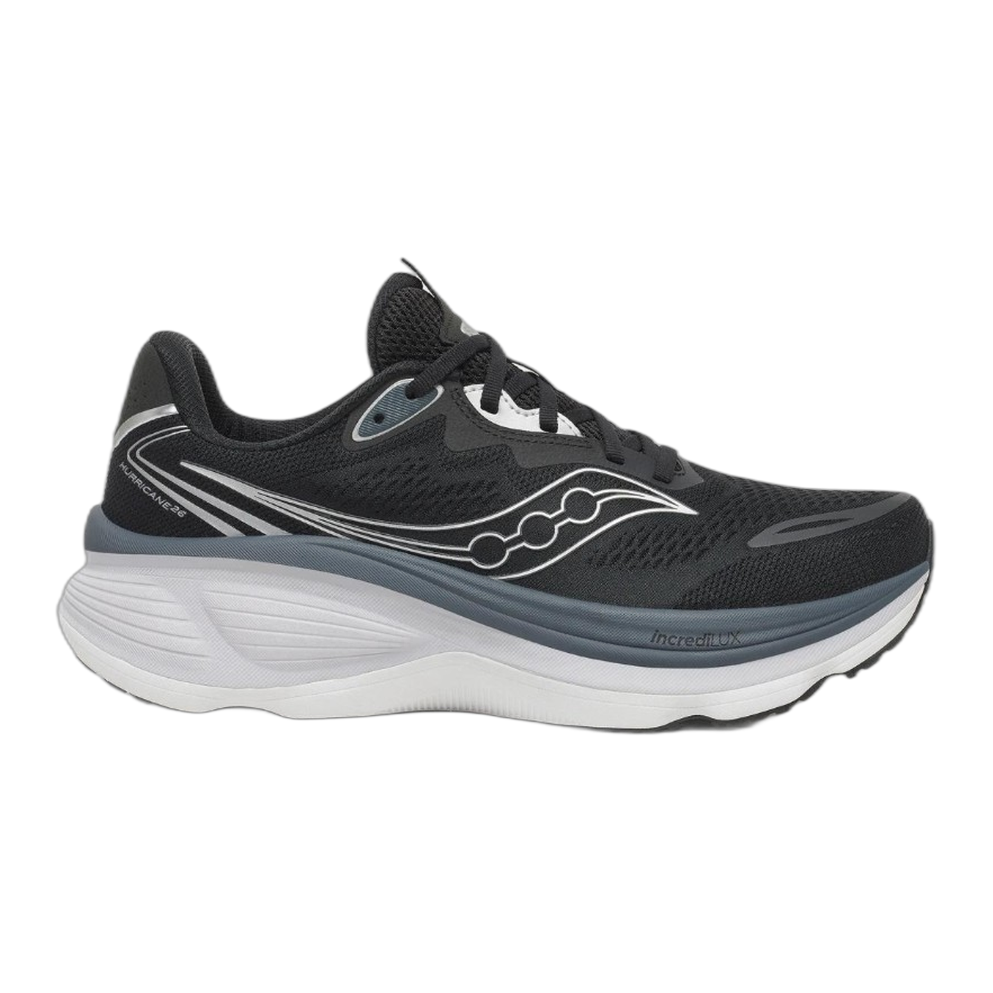Saucony - Men's Hurricane 26 - Black/Silver / M / 8.5