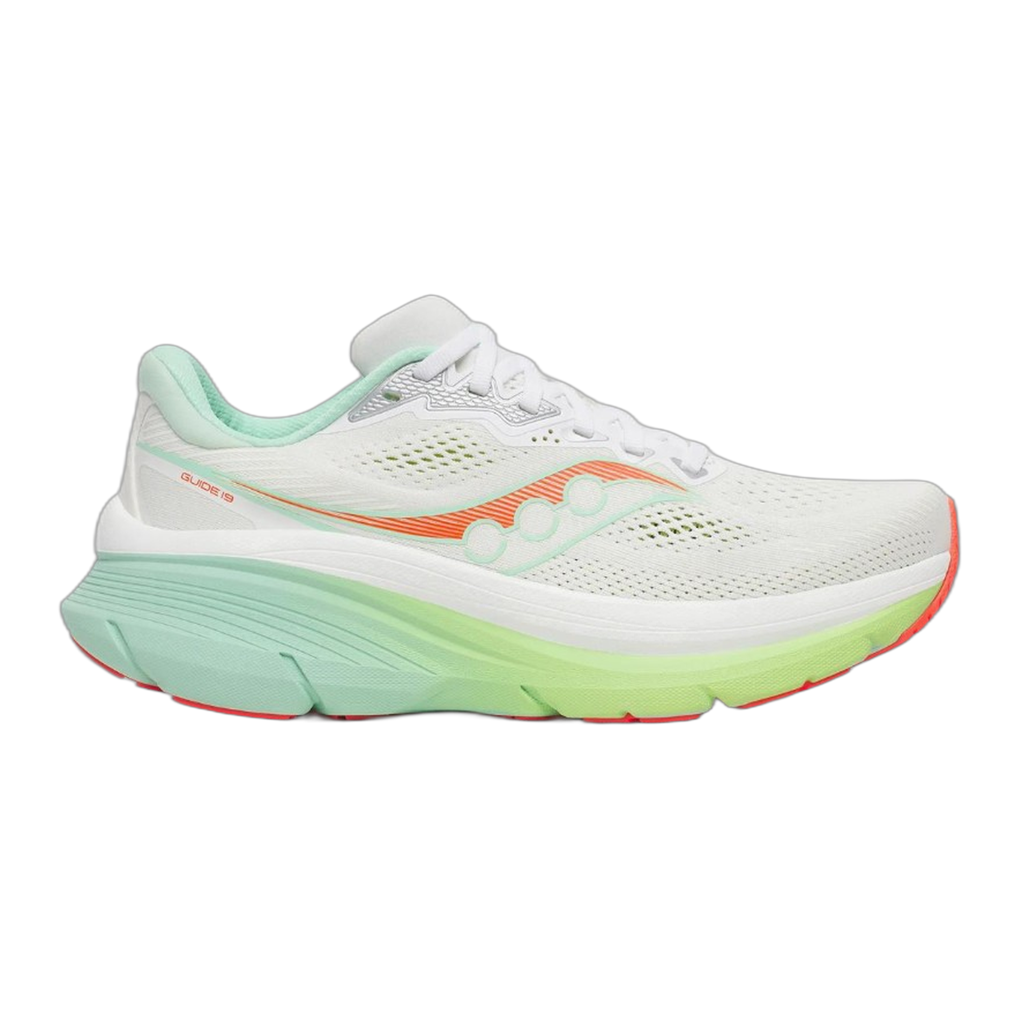 Saucony - Women's Guide 19 - White/Tint / M / 7