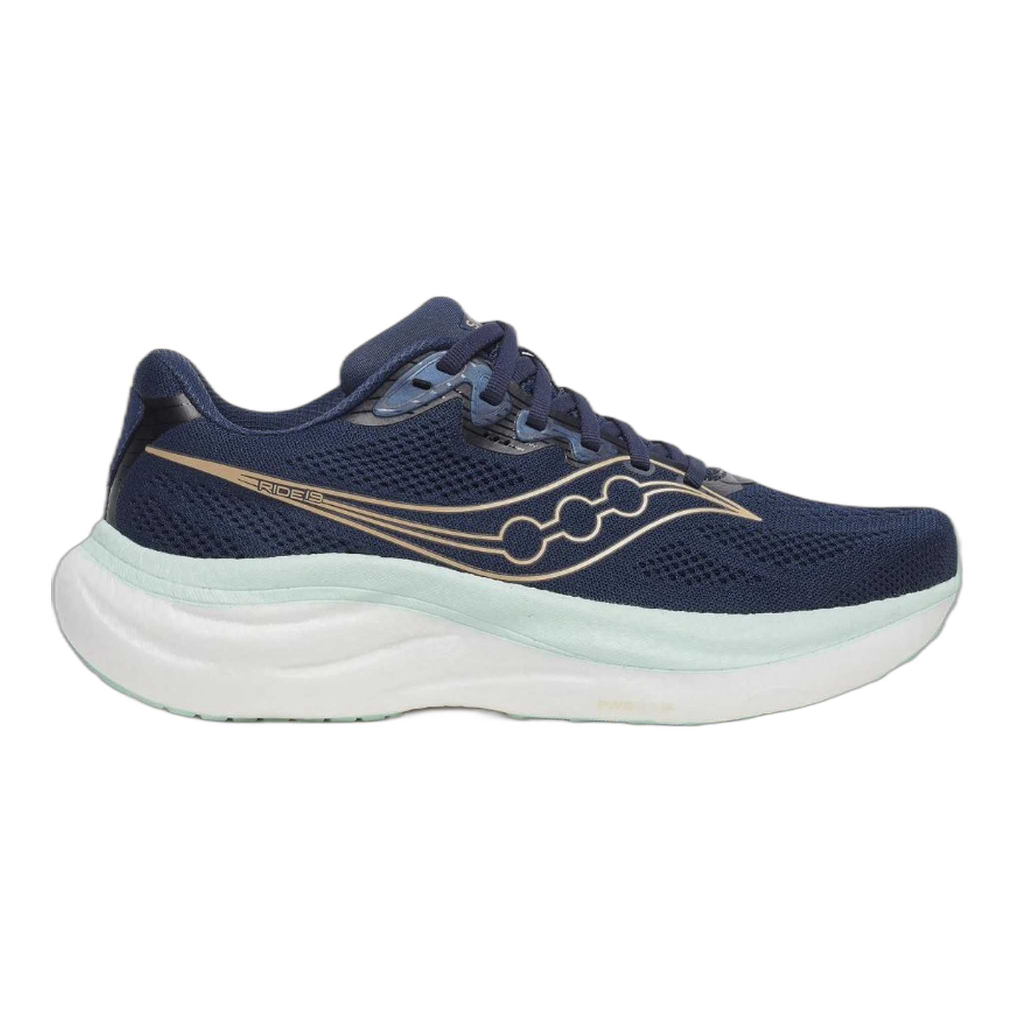 Saucony - Women's Ride 19 - Navy/Aqua / M / 6