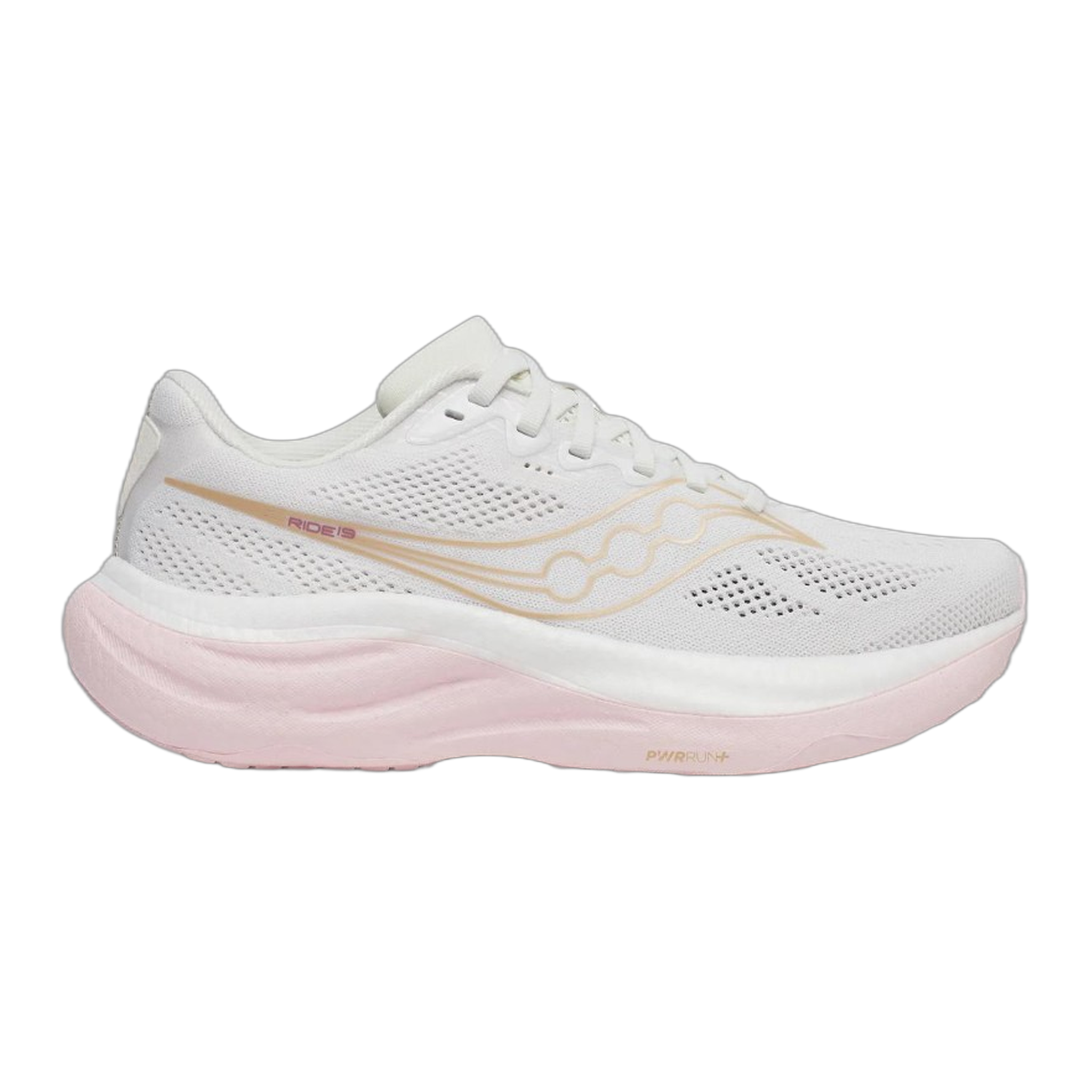 Saucony - Women's Ride 19 - White/Silk / M / 7