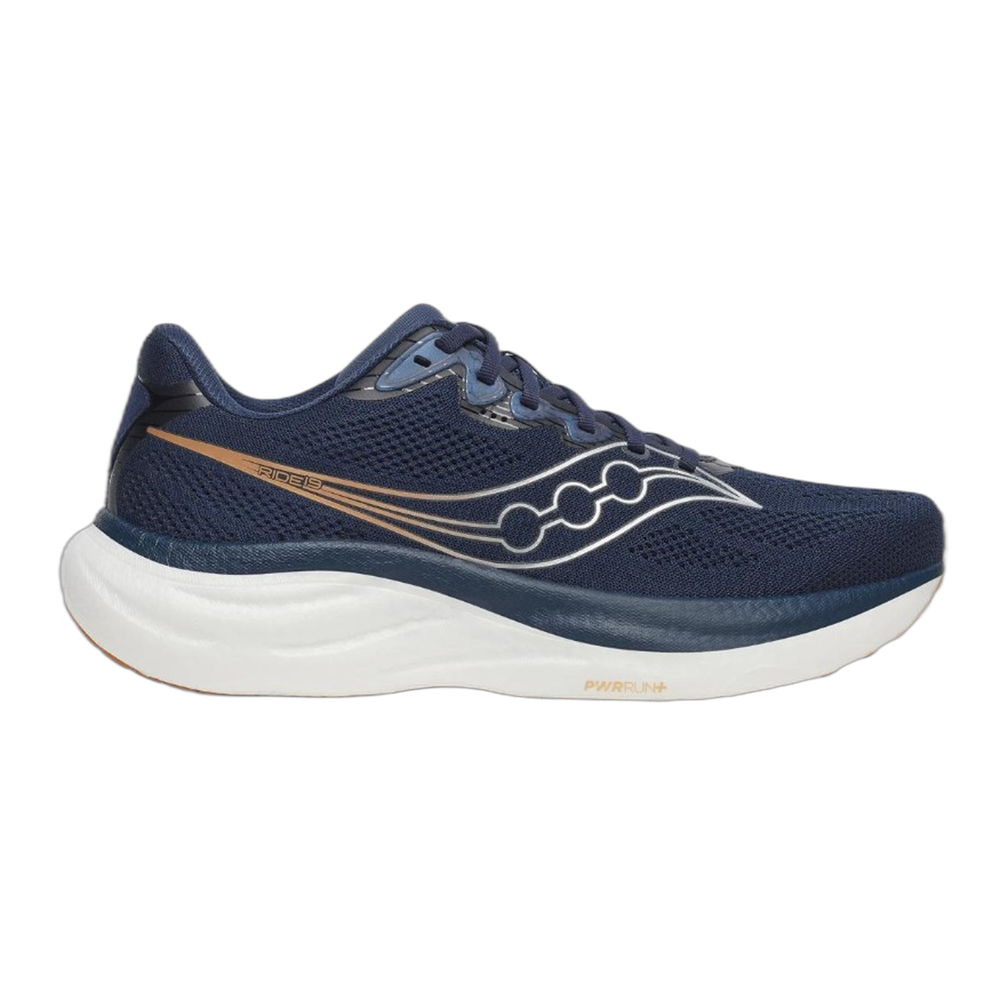 Saucony - Men's Ride 19 - Navy/Gum / M / 8