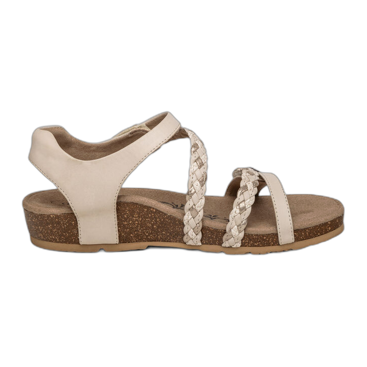 Jillian Braided Quarter Strap Sandal