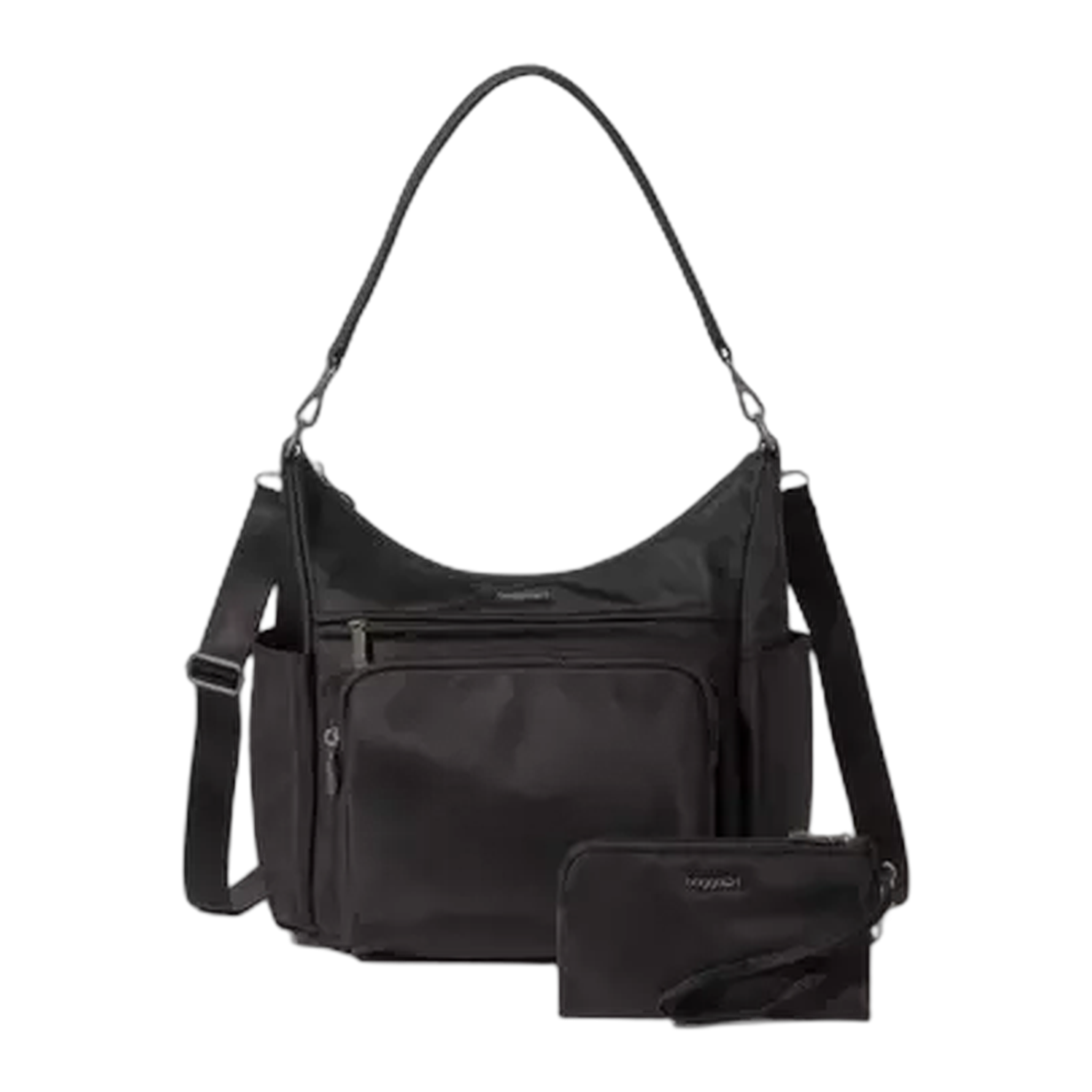 Baggillini - Nolita Convertible Hobo - Black Twill