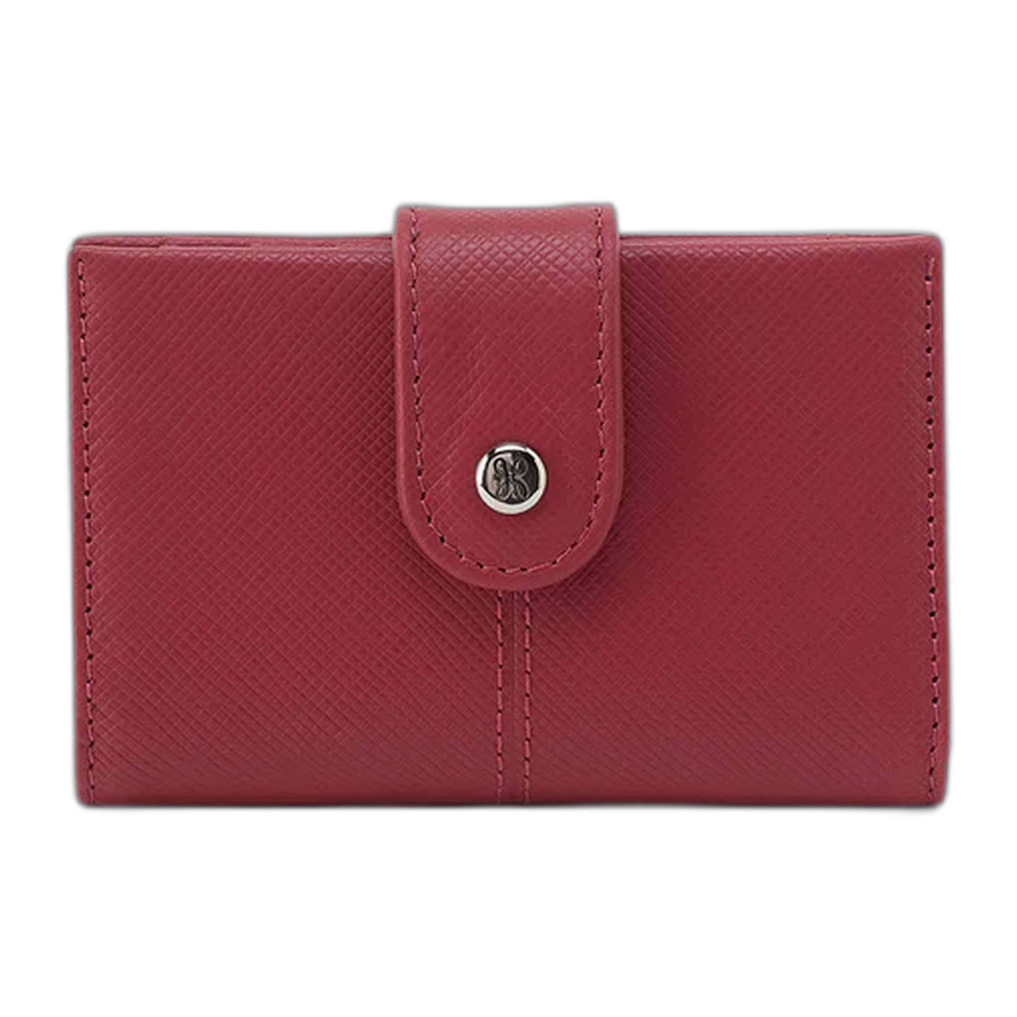 HOBO - Essential Card Case - Cranberry Saffiano