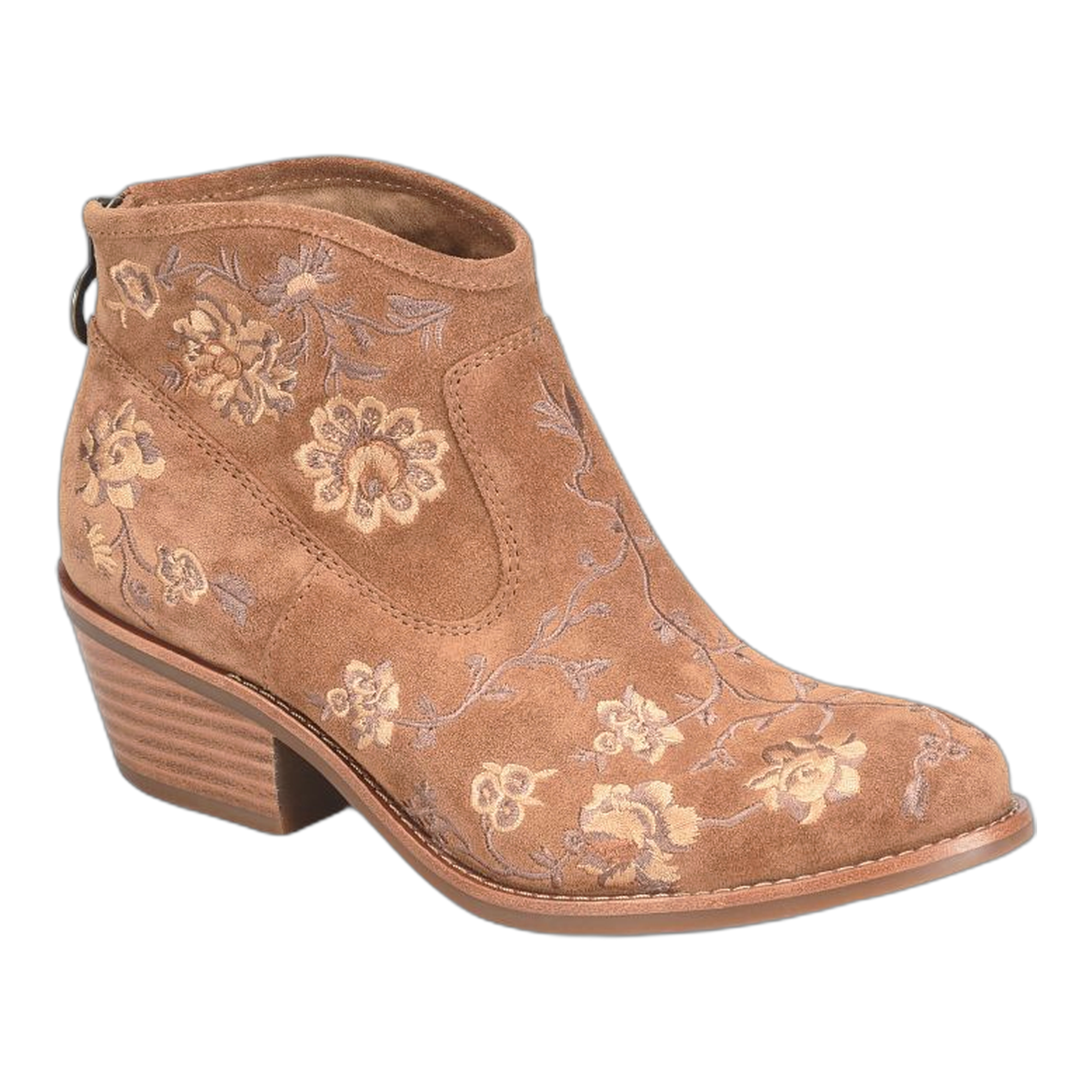 Sofft - Aisley - Brown Floral Embroidery / M / 7