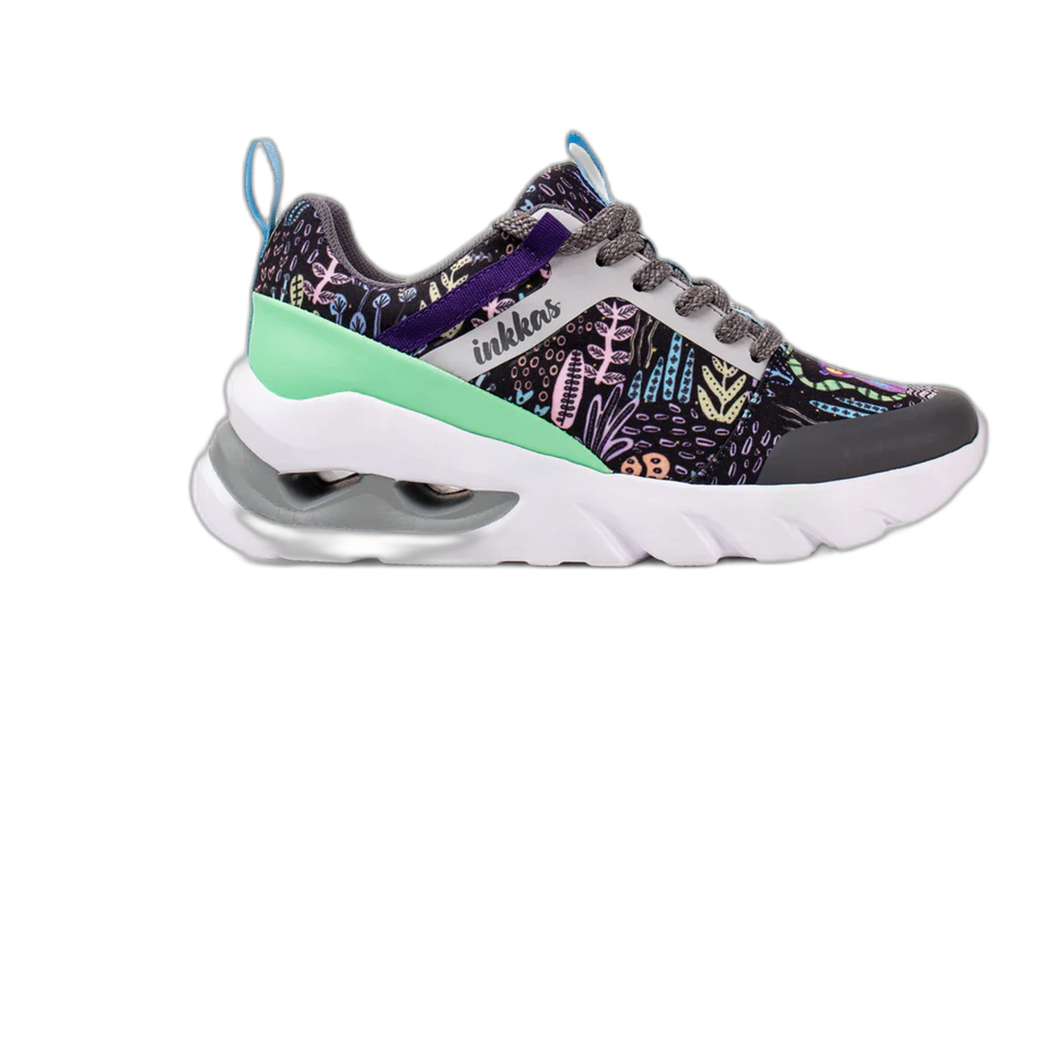 Inkkas - Loomi Trainer - Grey/Mint / M / 7
