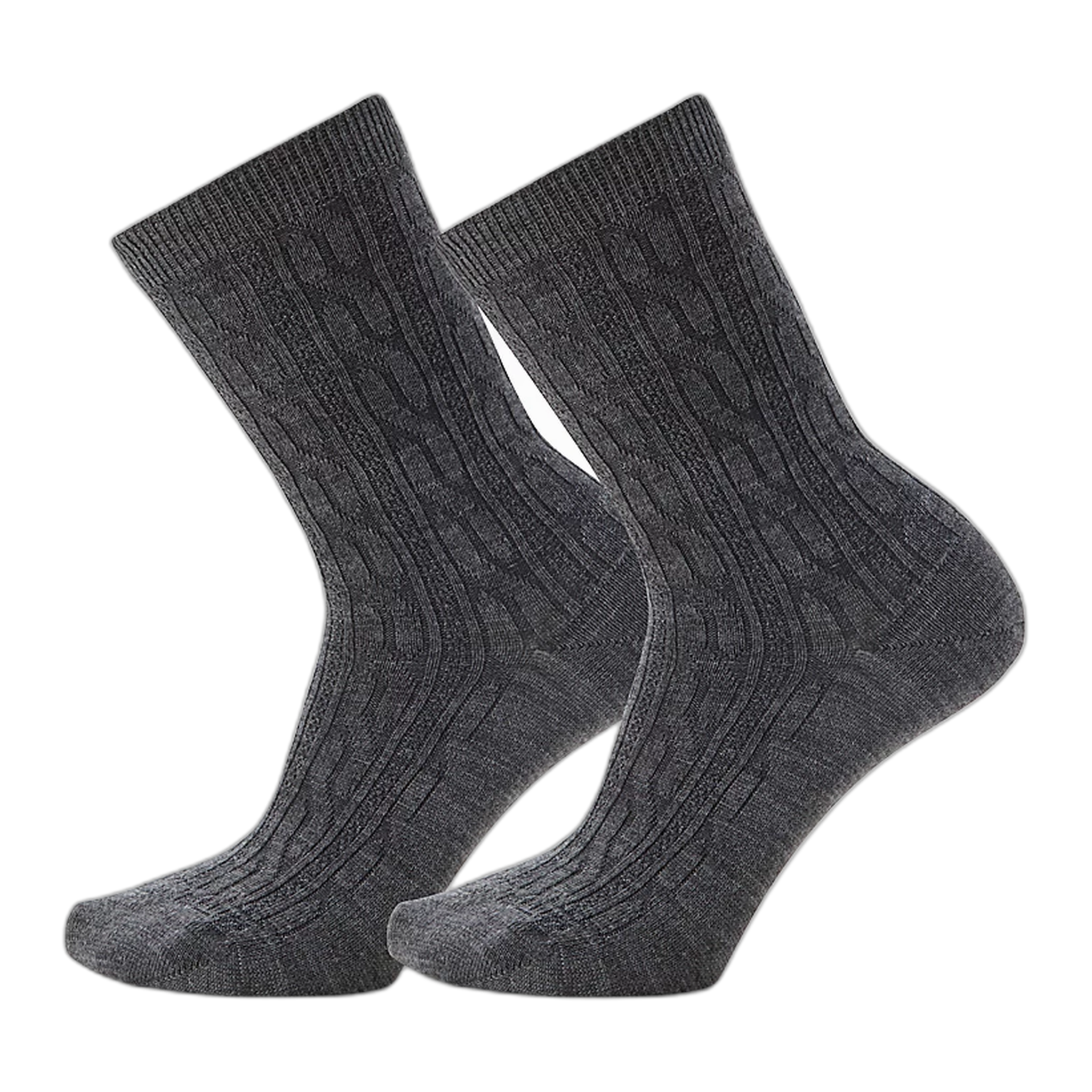 Smartwool - Everyday Cable Crew 2 Pack Socks - Medium Gray / S