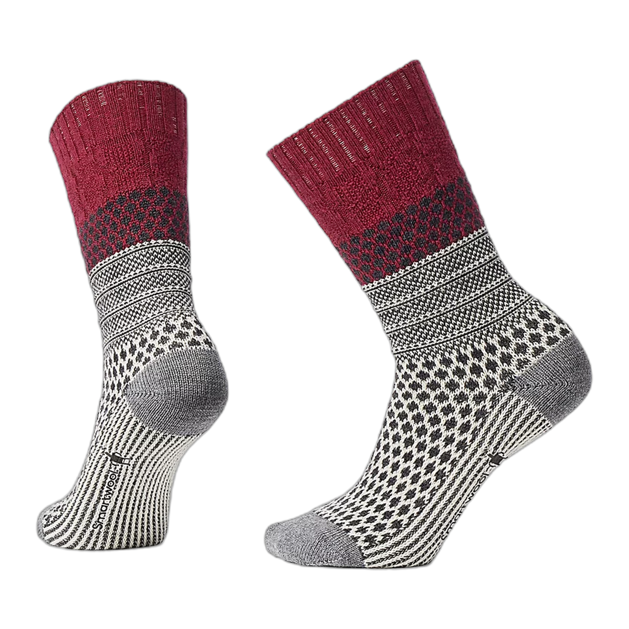 Smartwool - Everyday Popcorn Cable Crew - Tibetan Red / S