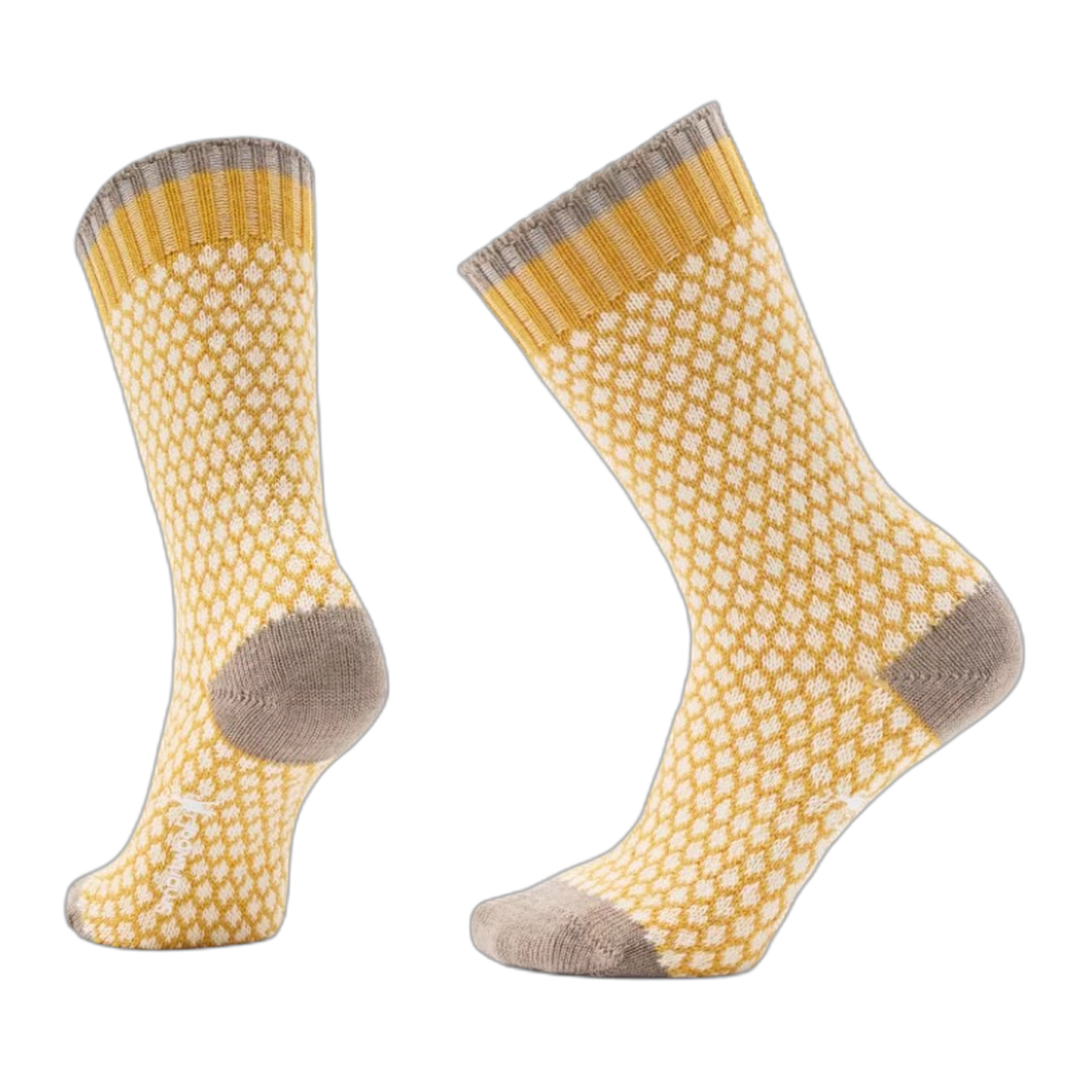 Smartwool - Everyday Popcorn Polka Dot Crew Socks - Honey Gold / S