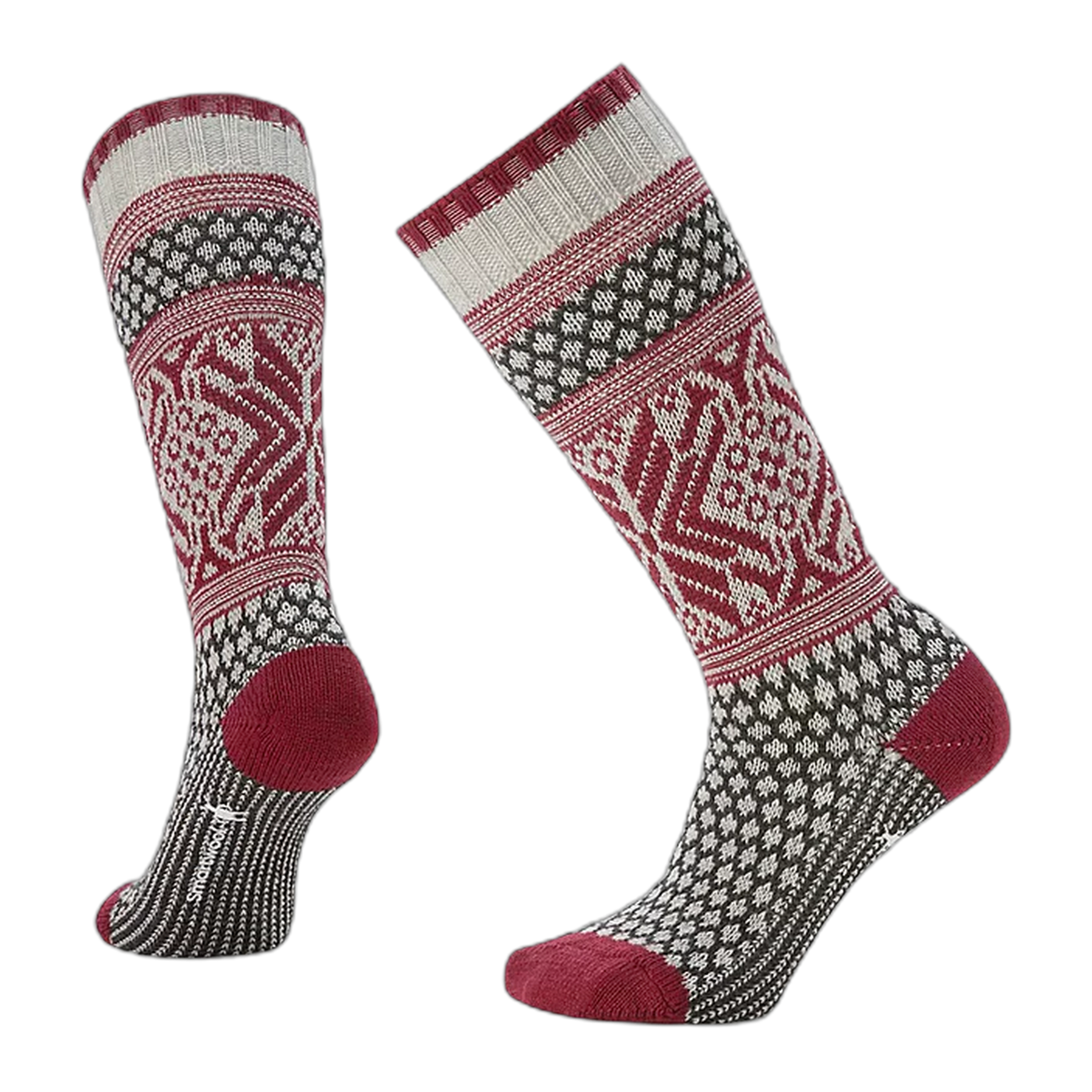 Everyday Cozy Popcorn Snowflake Pattern Crew Socks