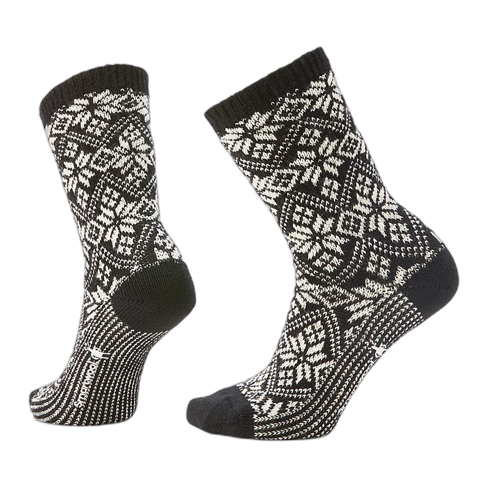 Smartwool - Everyday Traditional Snowflake Full Cushion Crew Socks - Black / S