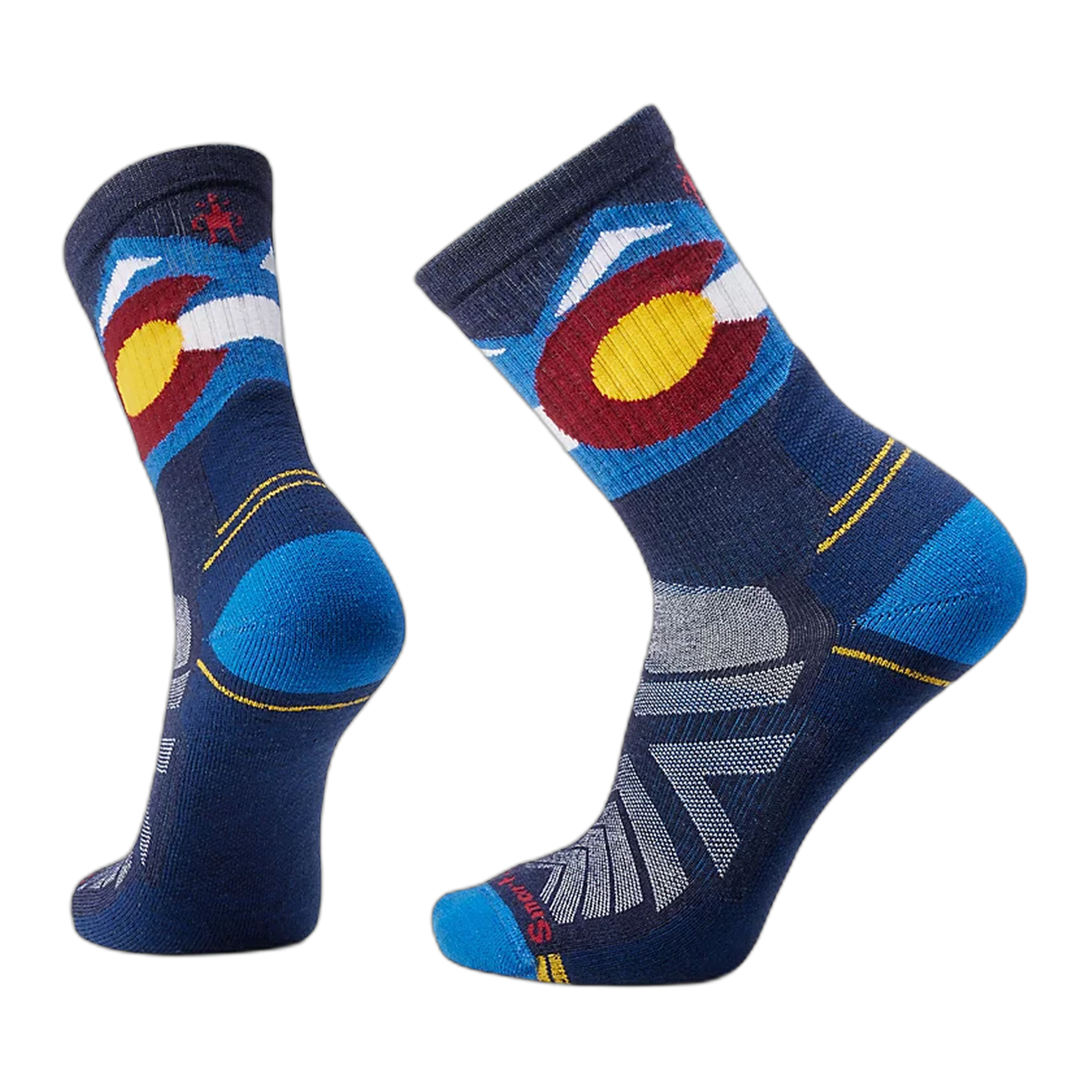 Smartwool - Hike Light Cushion Colorado Crew Socks - Laguna Blue / M