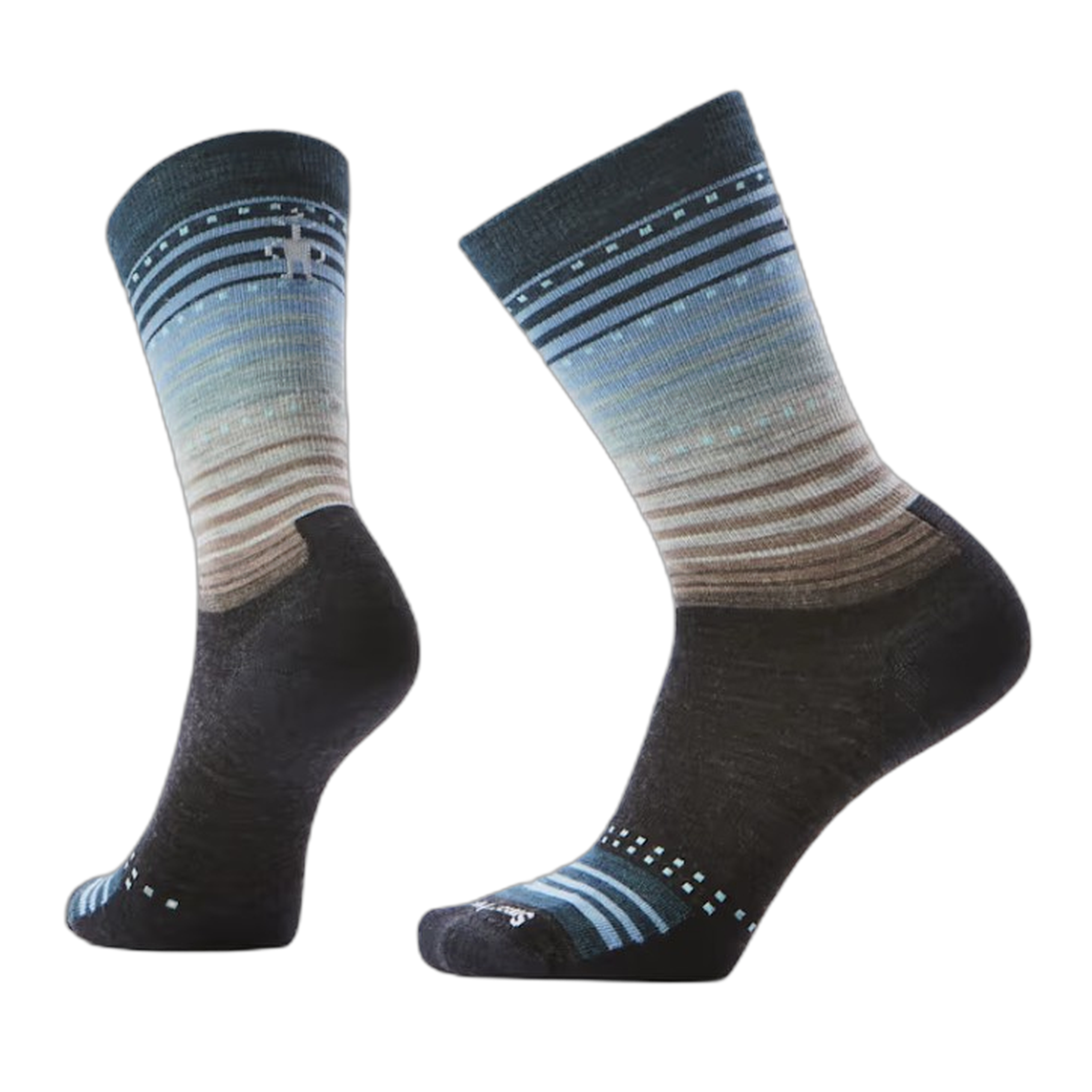 Smartwool - Everyday Stitch Stripe Crew Socks - Charcoal-Ash / S