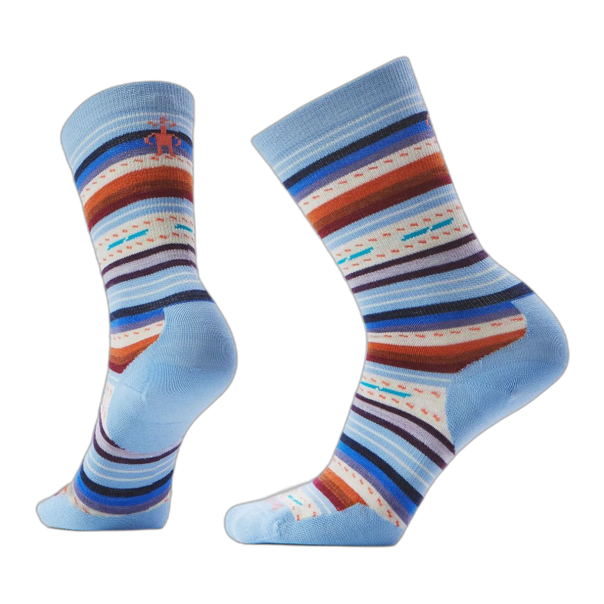 Smartwool - Women's Everyday Margarita Crew Socks - Serene Blue / S