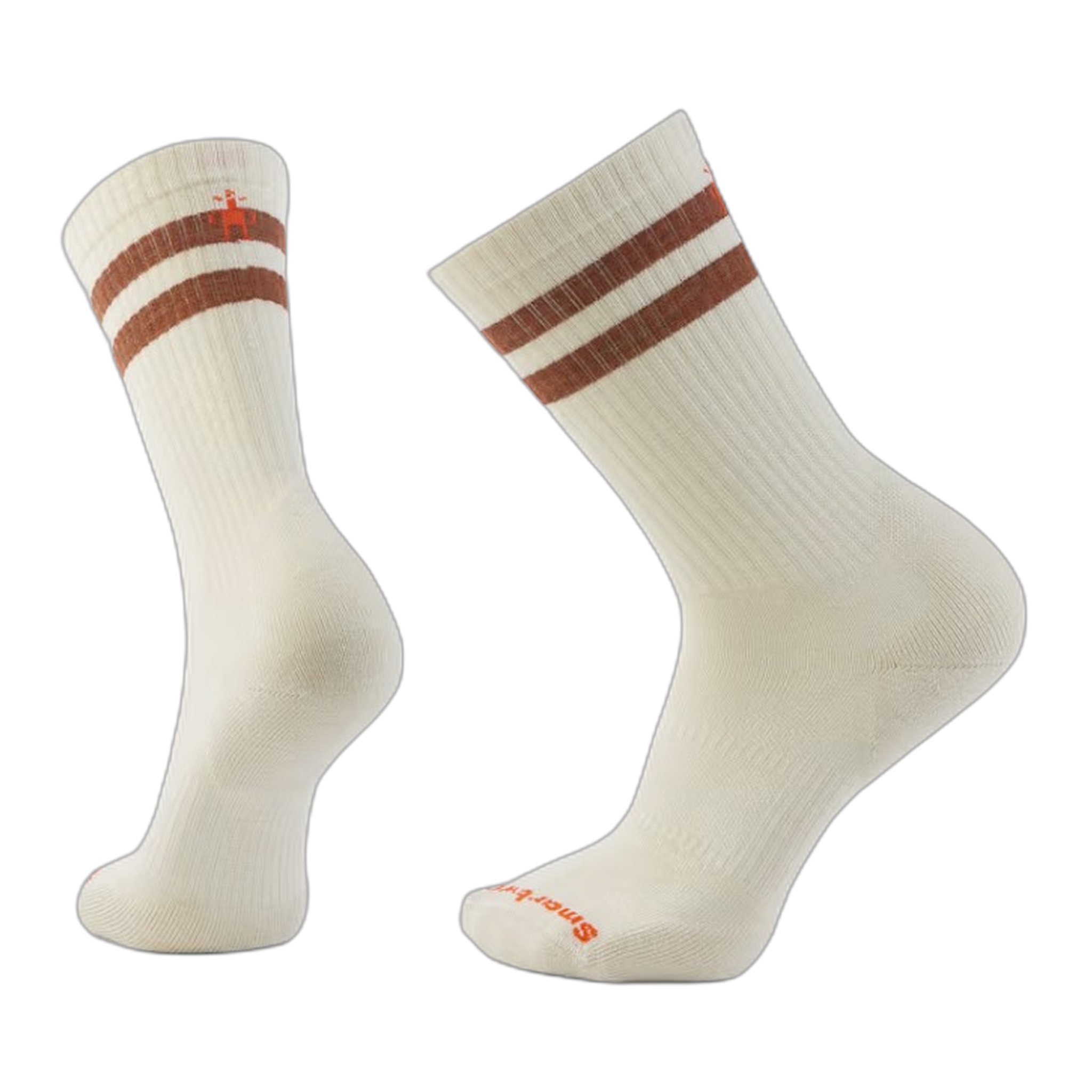 Smartwool - Everyday Athletic Striped Crew Socks - Natural / XL