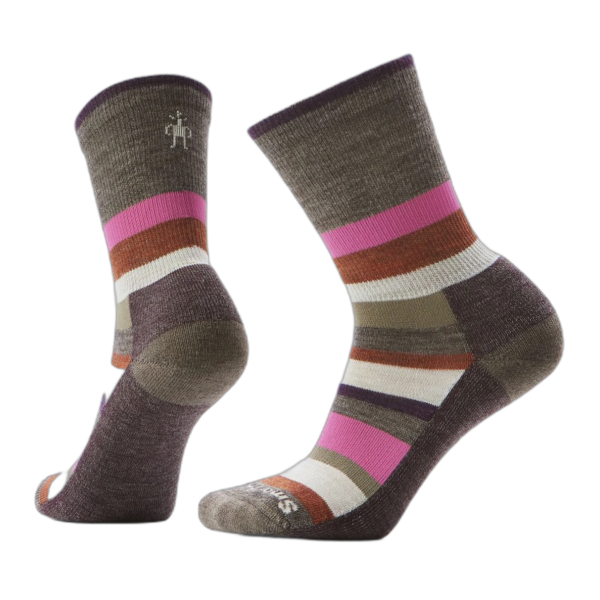 Smartwool - Women's Everyday Multi-Stripe Crew Socks - Taupe / S