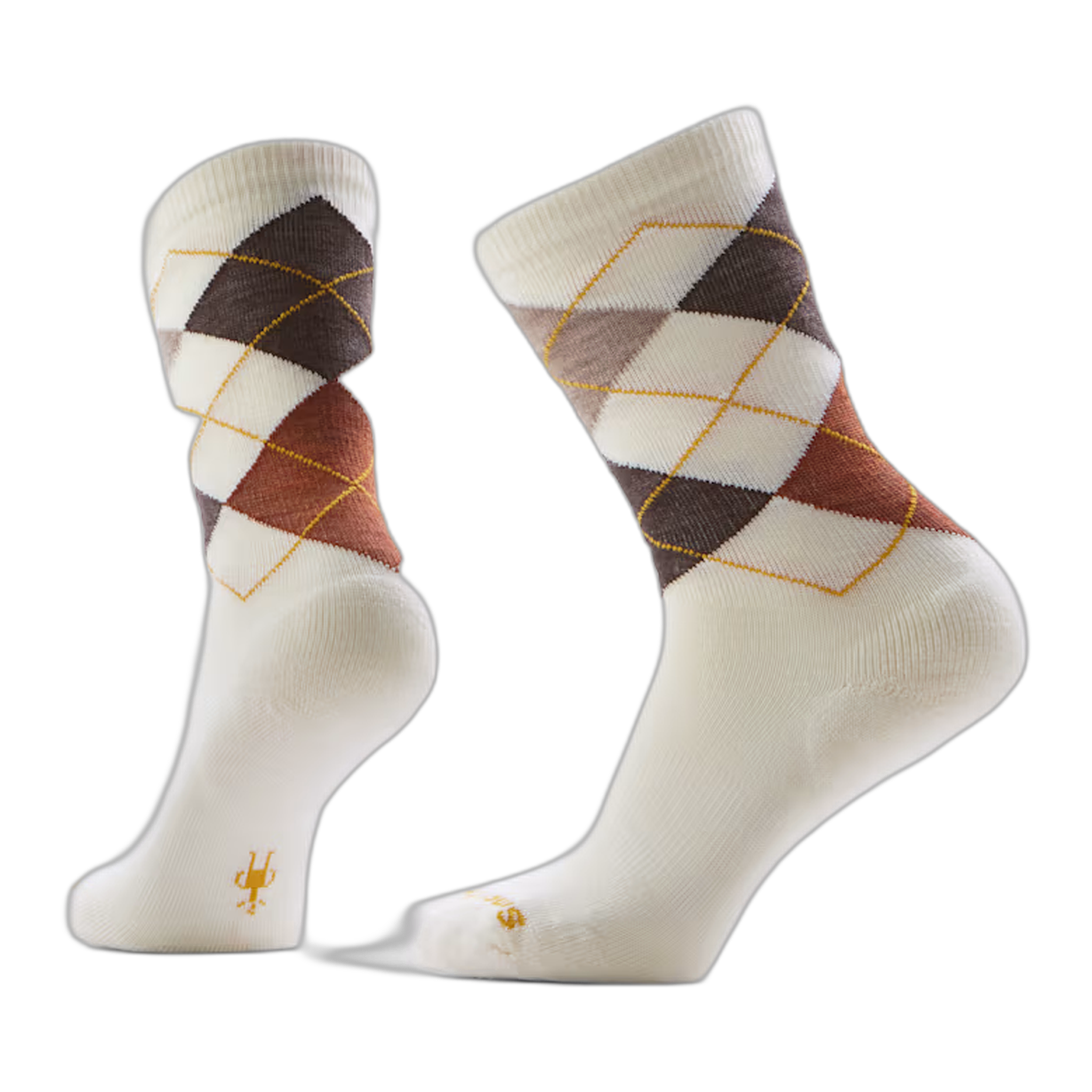 Smartwool - Everyday Diamond Jim Argyle Crew Socks - Natural / M