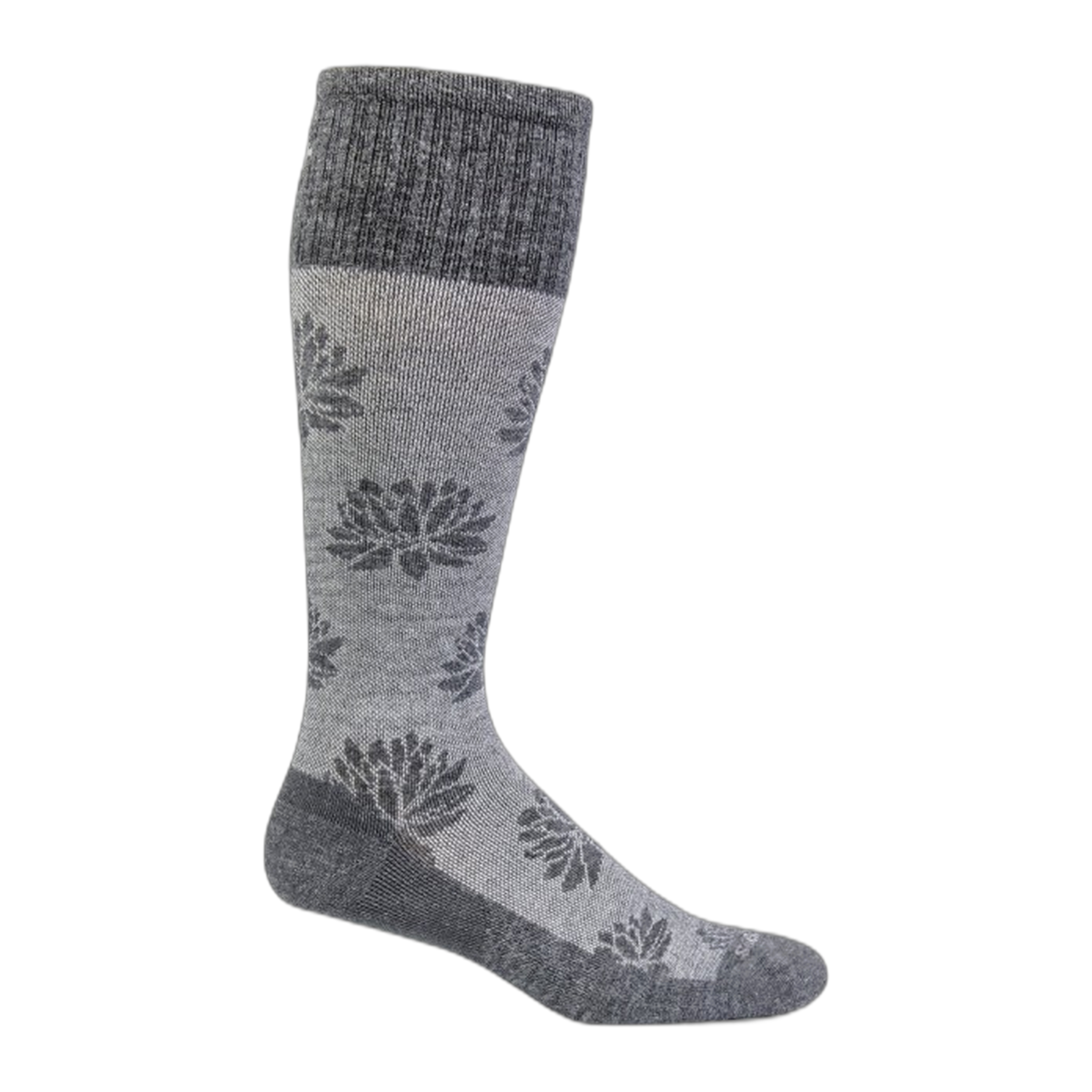 SockWell - Women's Lotus Lift | Firm Graduated Compression Socks - Charcoal / S/M
