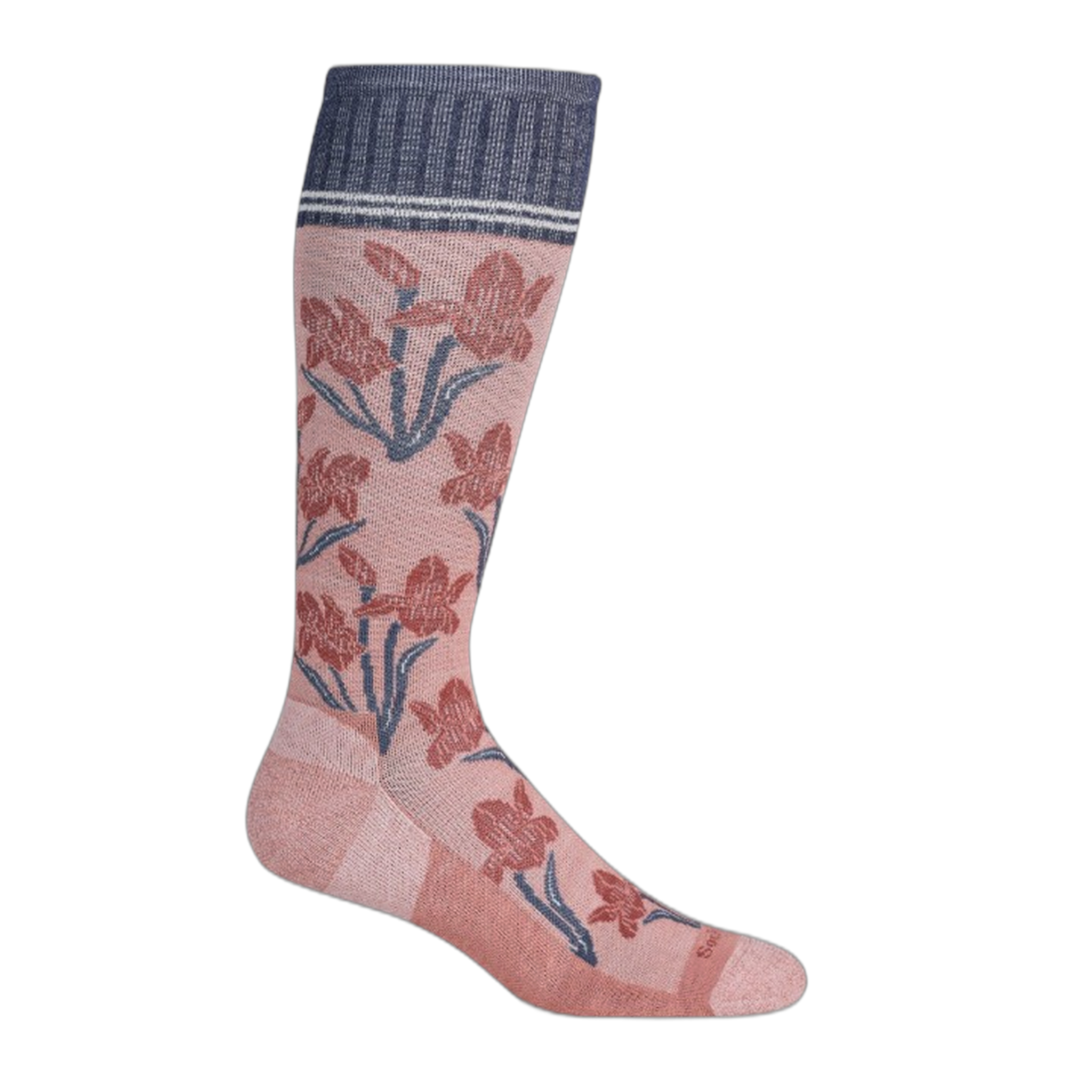 SockWell - Women's Iris Moderate Graduated Compression Socks - Pink Clay / S/M