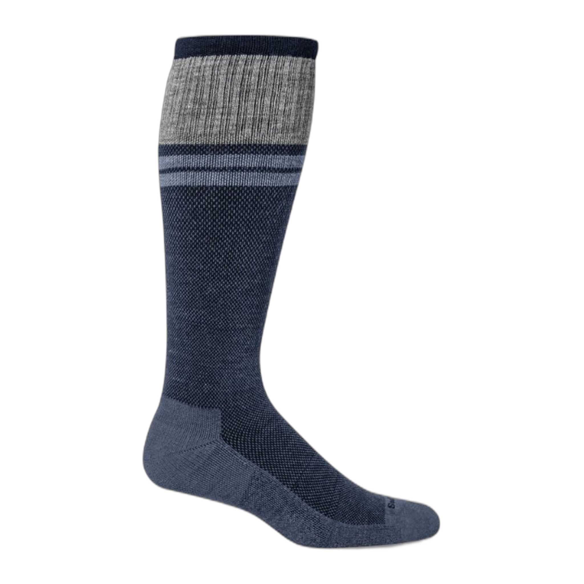 SockWell - Men's Sportster | Moderate Graduated Compression Socks - Denim / M/L